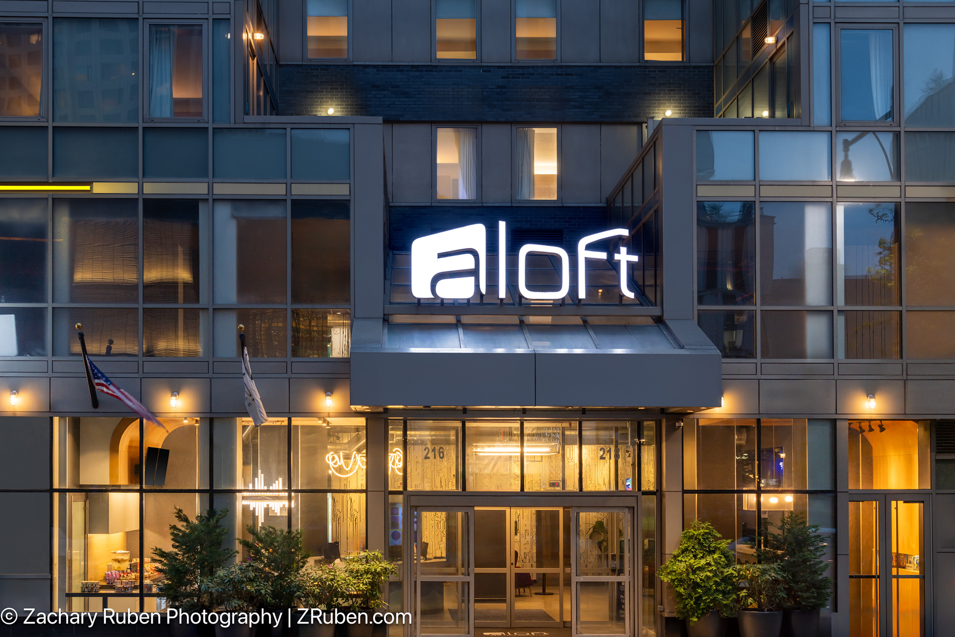 Exterior Dusk at Aloft New York Brooklyn