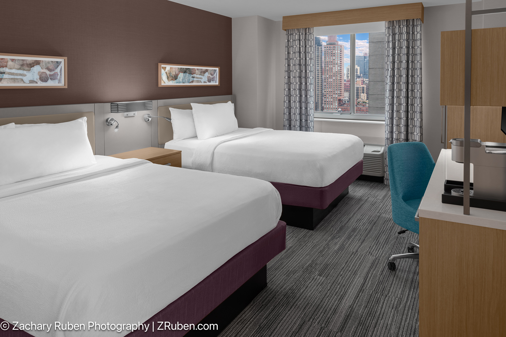 Queen Beds with City View at Hilton Garden Inn New York - Manhattan-Midtown East