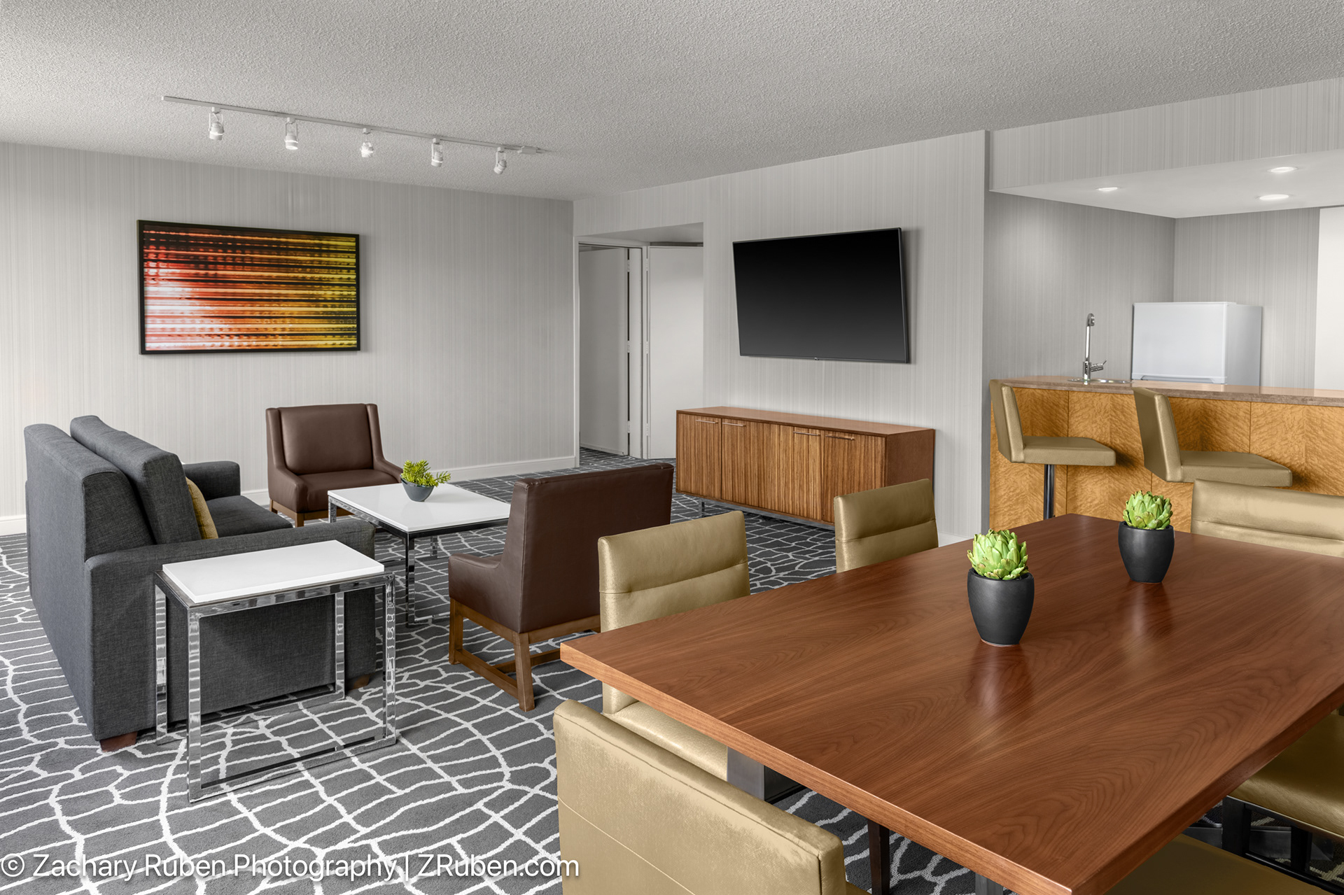 Ivy Suite Living Room at Hyatt Regency Princeton