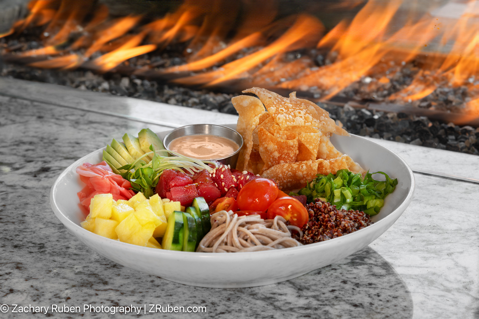 Poke Bowl at Courtyard Palo Alto Los Altos