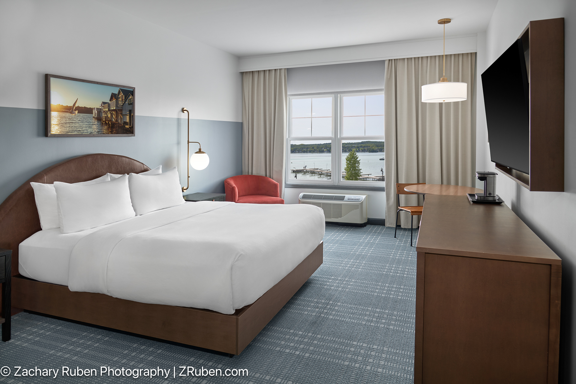 King Guest Room with View at Hotel Canandaigua, Tapestry Collection by Hilton