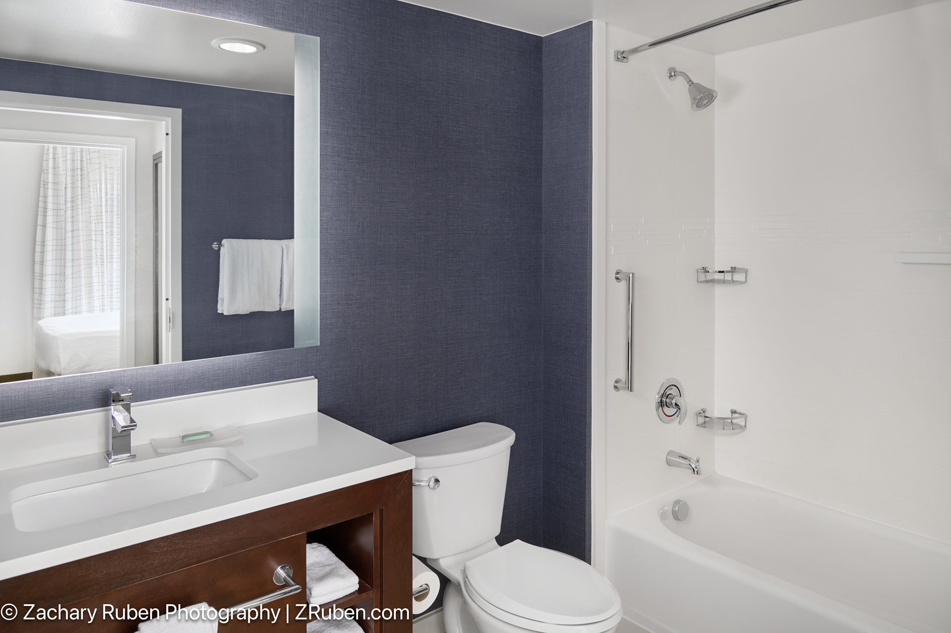 Shower/Tub Bathroom at Residence Inn Charlotte Airport