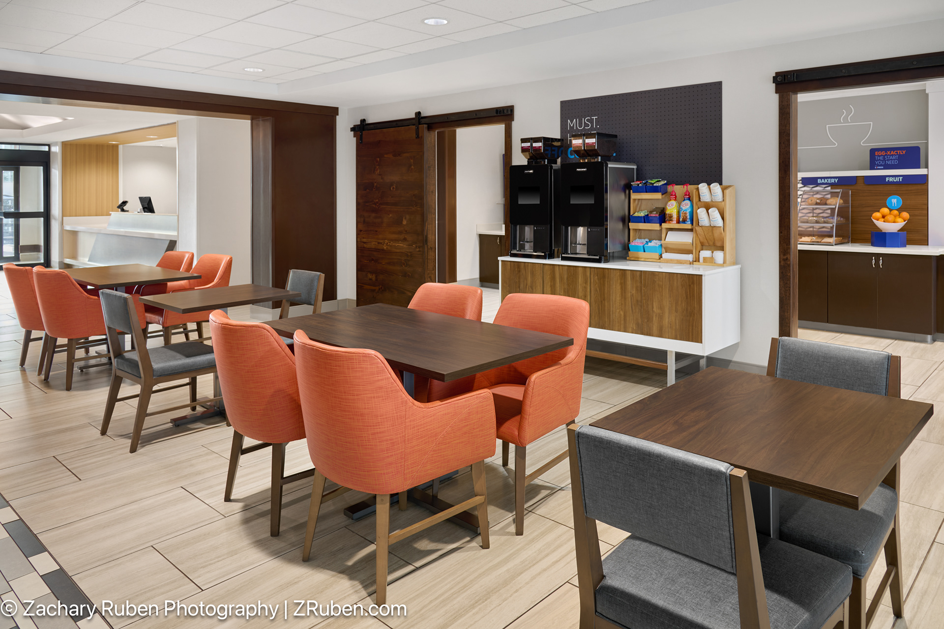 Breakfast Seating Area at Holiday Inn Express & Suites Midland Loop 250