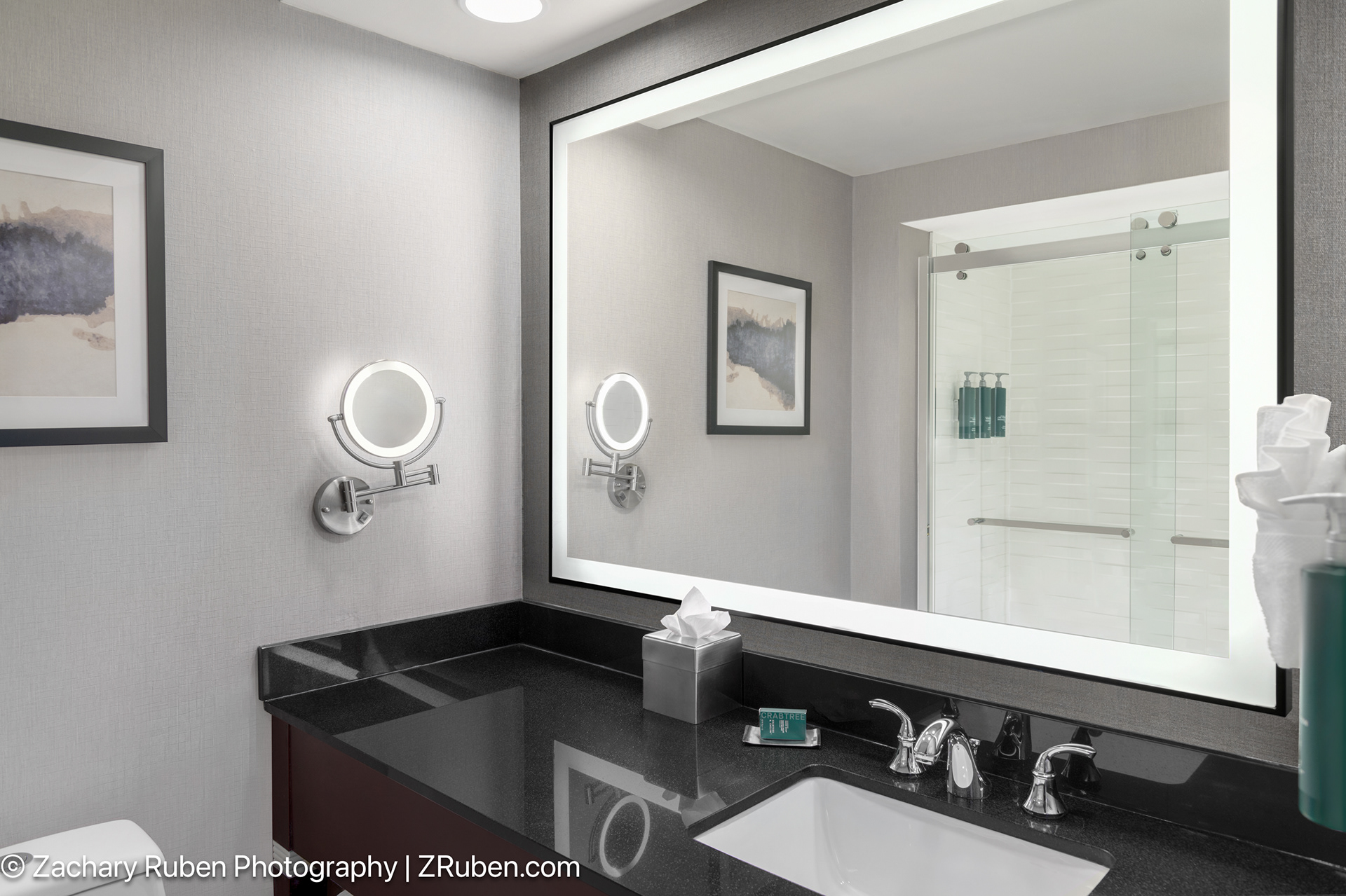 Shower Bathroom at Doubletree Springdale