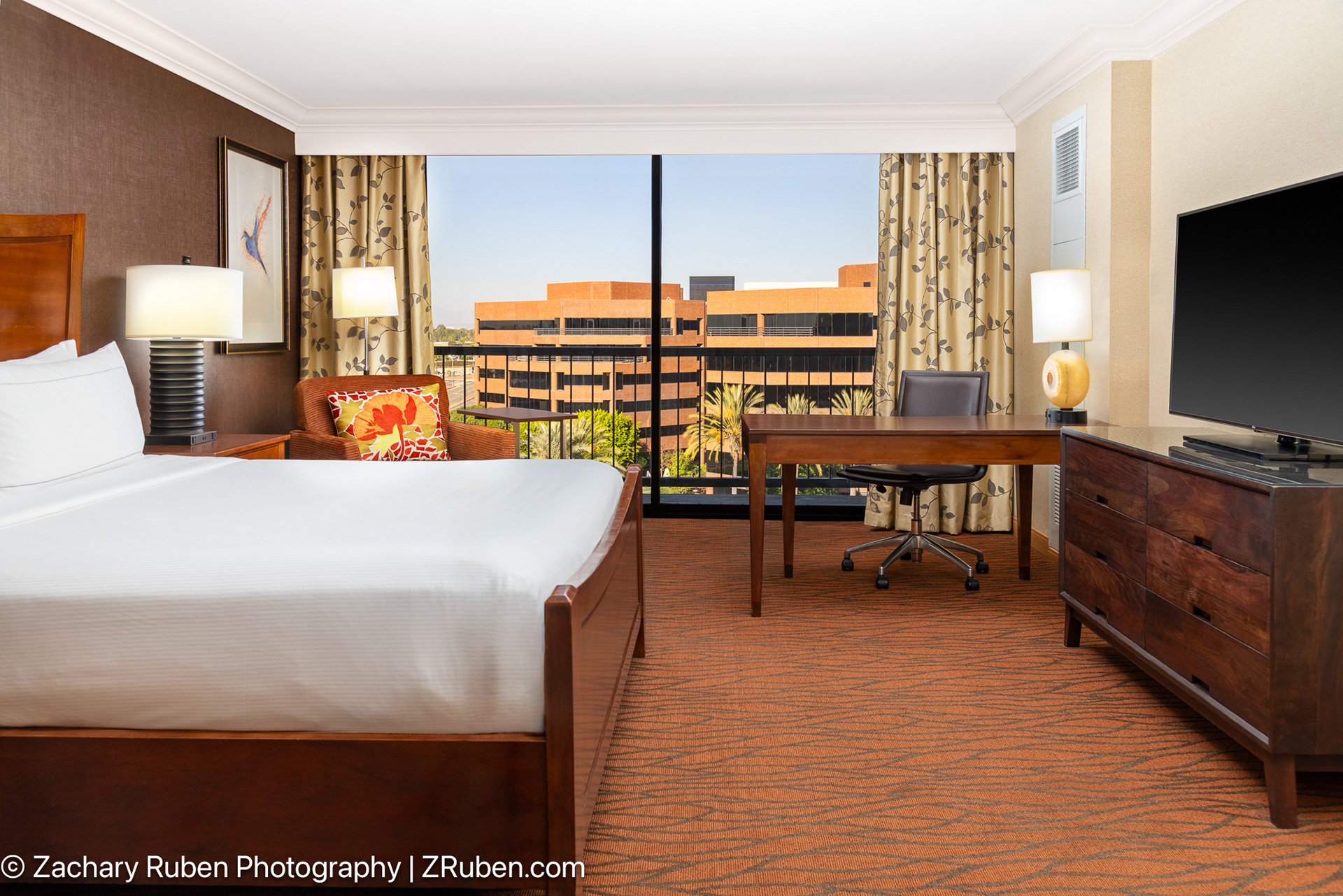 King Suite Bedroom at Hilton Orange County/Costa Mesa