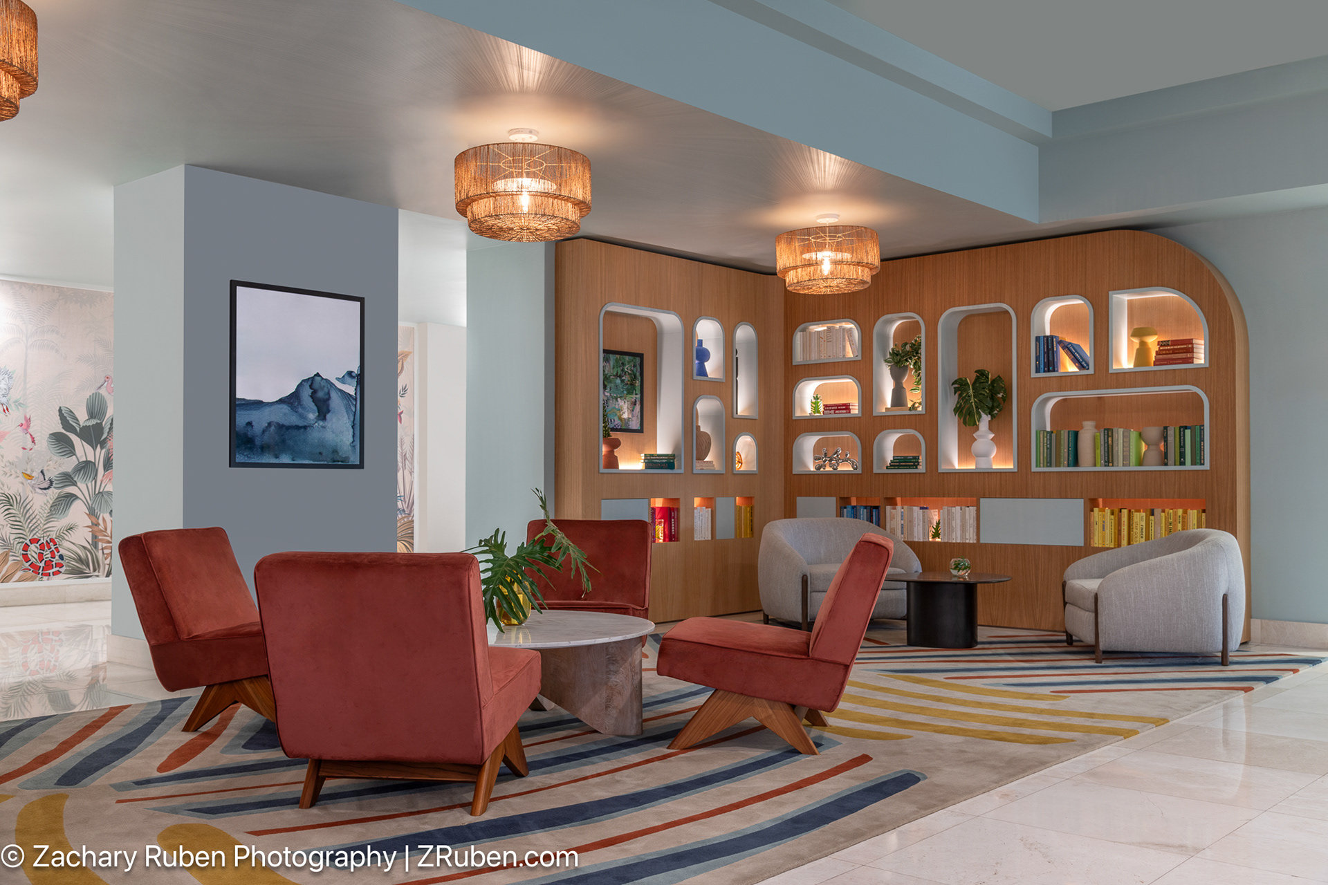 Lobby Library at Renaissance Orlando Resort