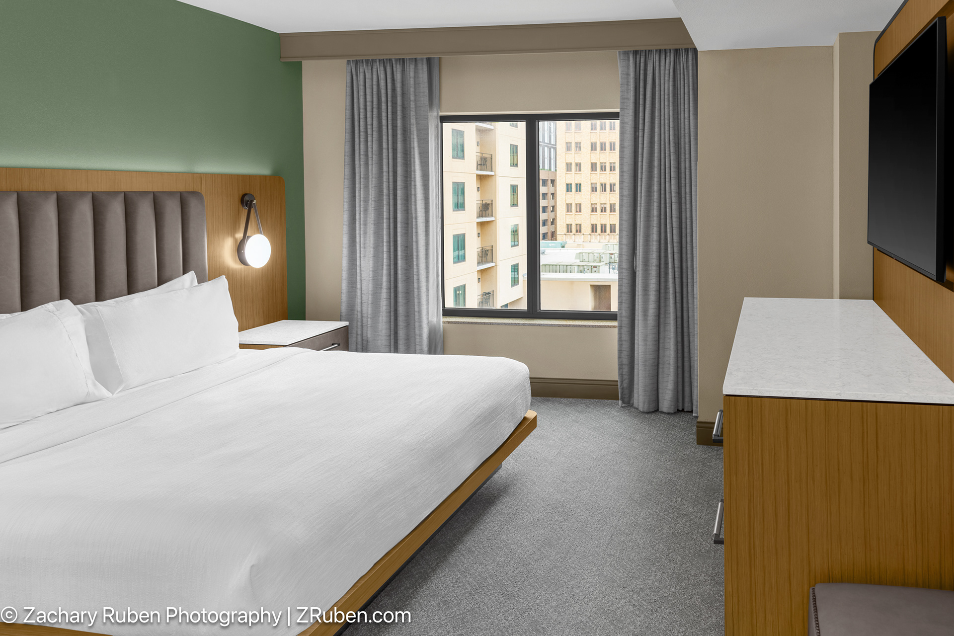 King Bed at Embassy Suites San Antonio Riverwalk Downtown