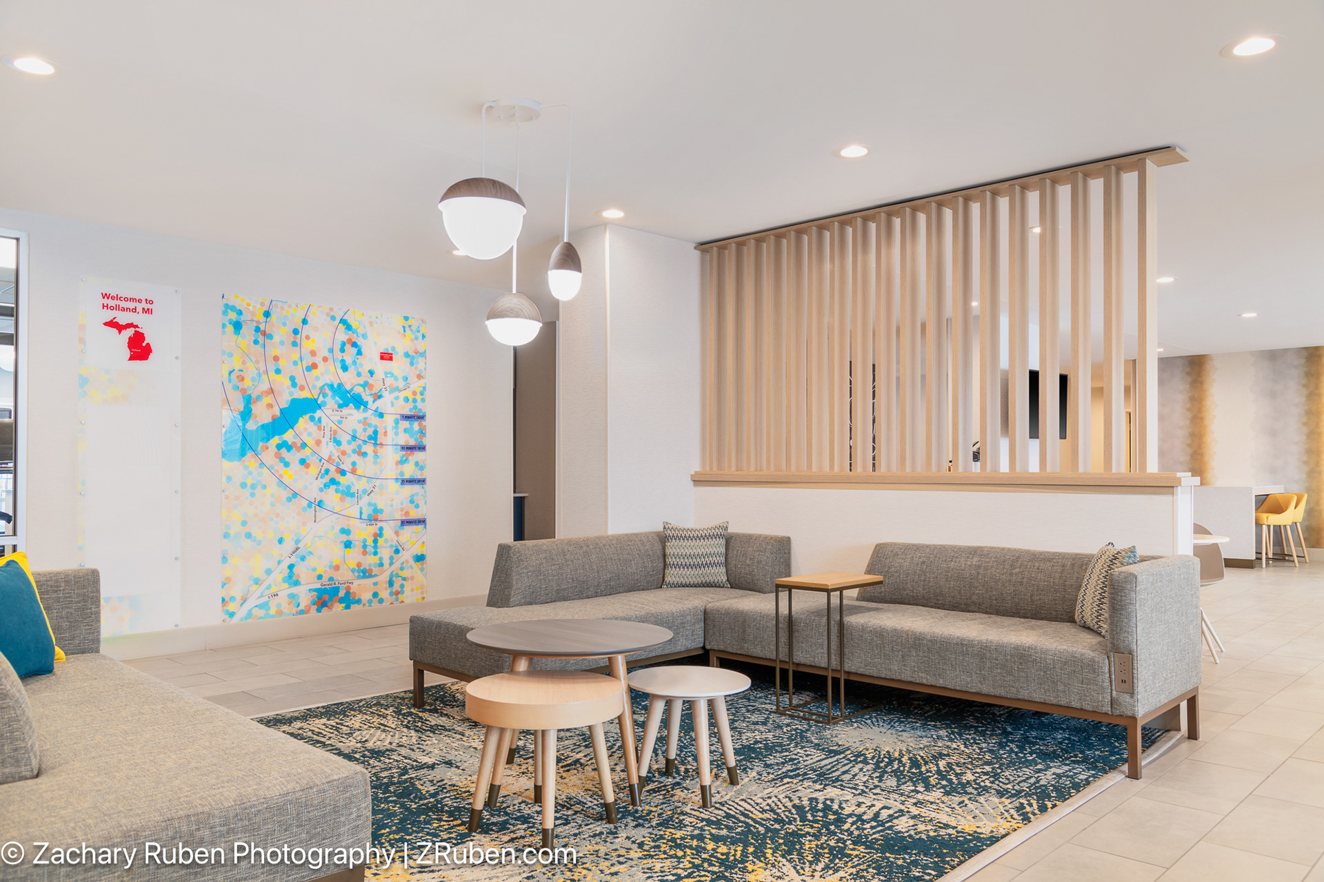 Lobby at TownePlace Suites Holland