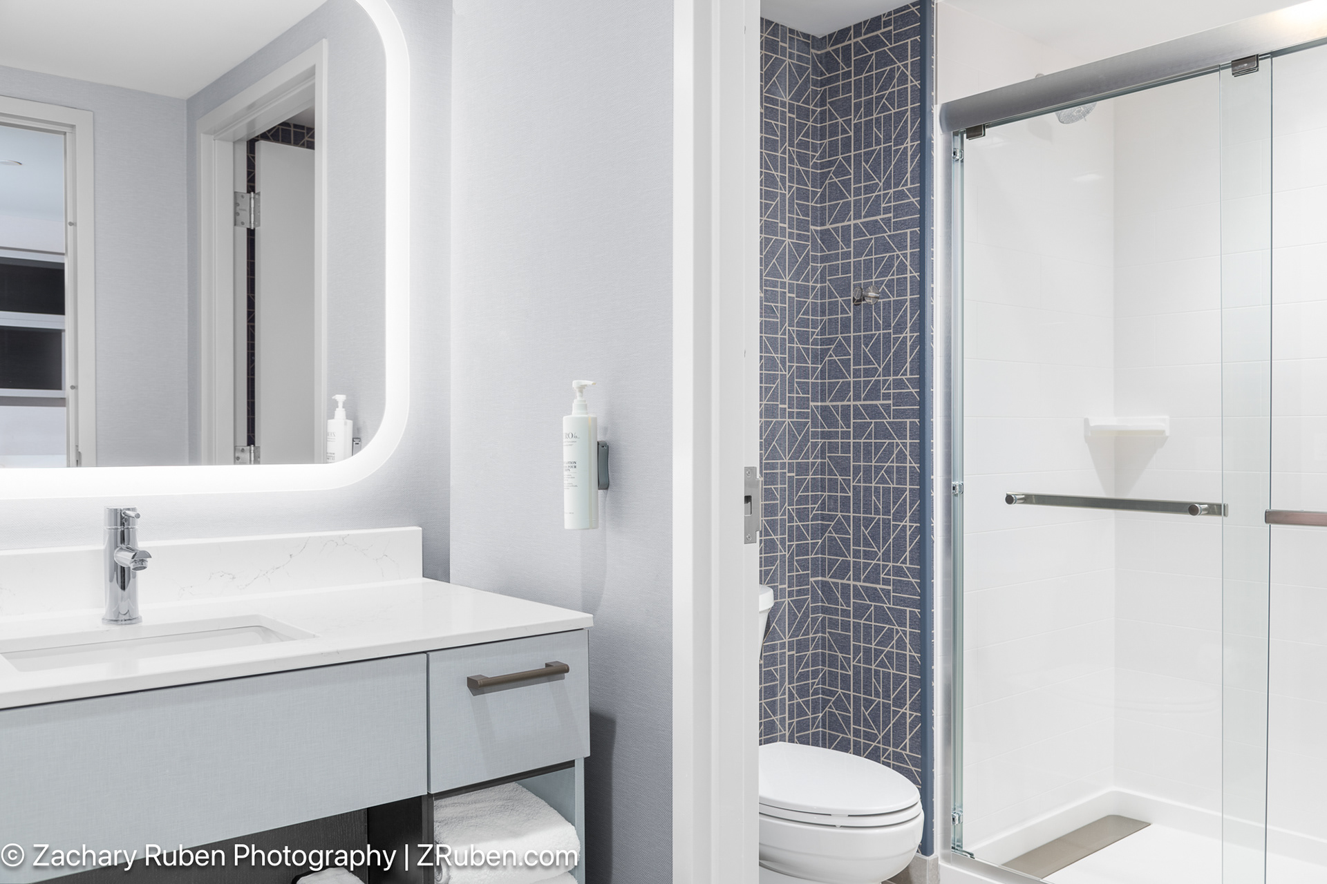 Shower Bathroom at Homewood Suites Holland