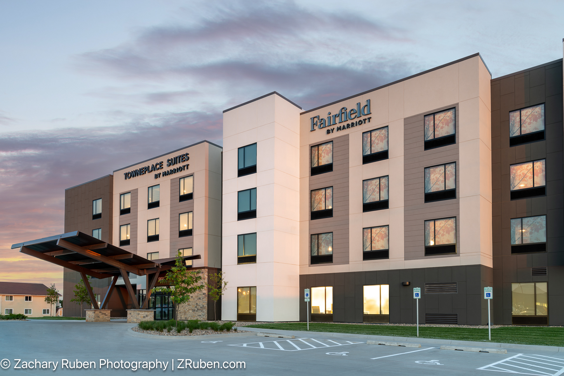 Exterior Dusk at TownePlace Suites Norfolk