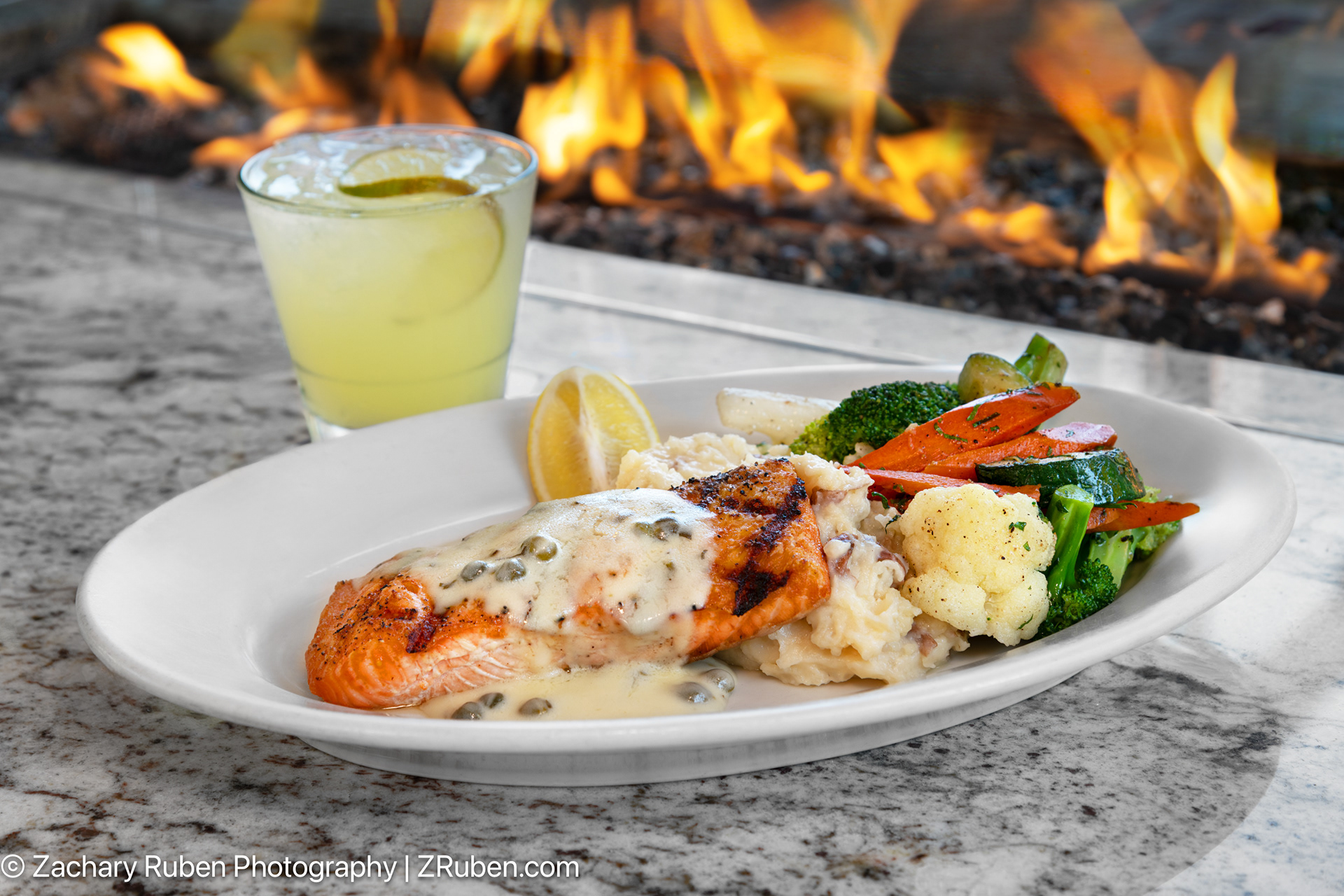 Salmon at Courtyard Palo Alto Los Altos