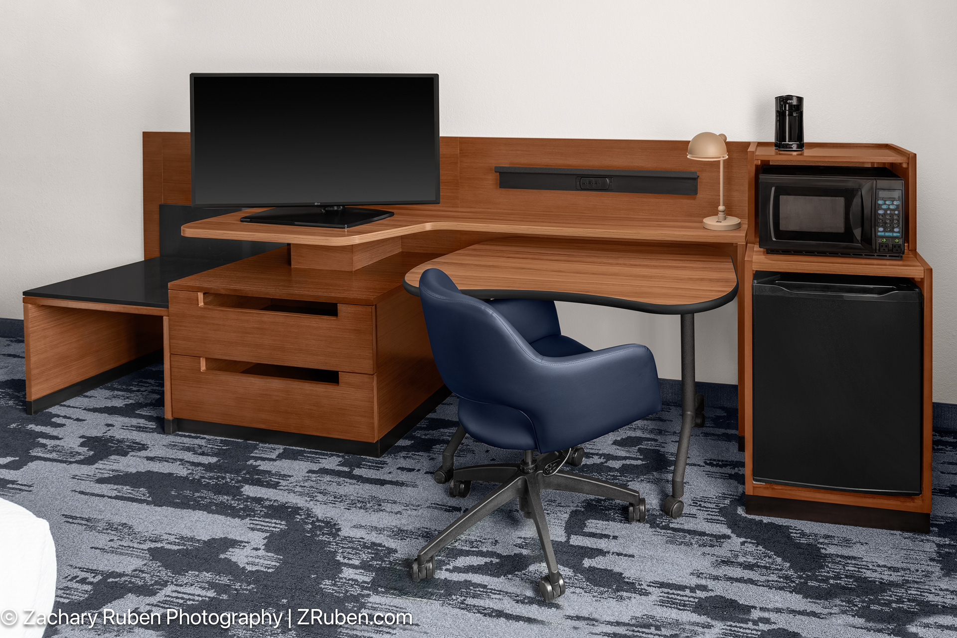 TV and Desk at Fairfield Inn Owensboro