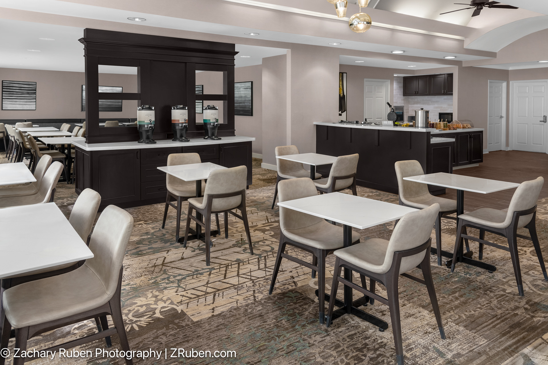 Breakfast Seating Area at Residence Inn Albuquerque North