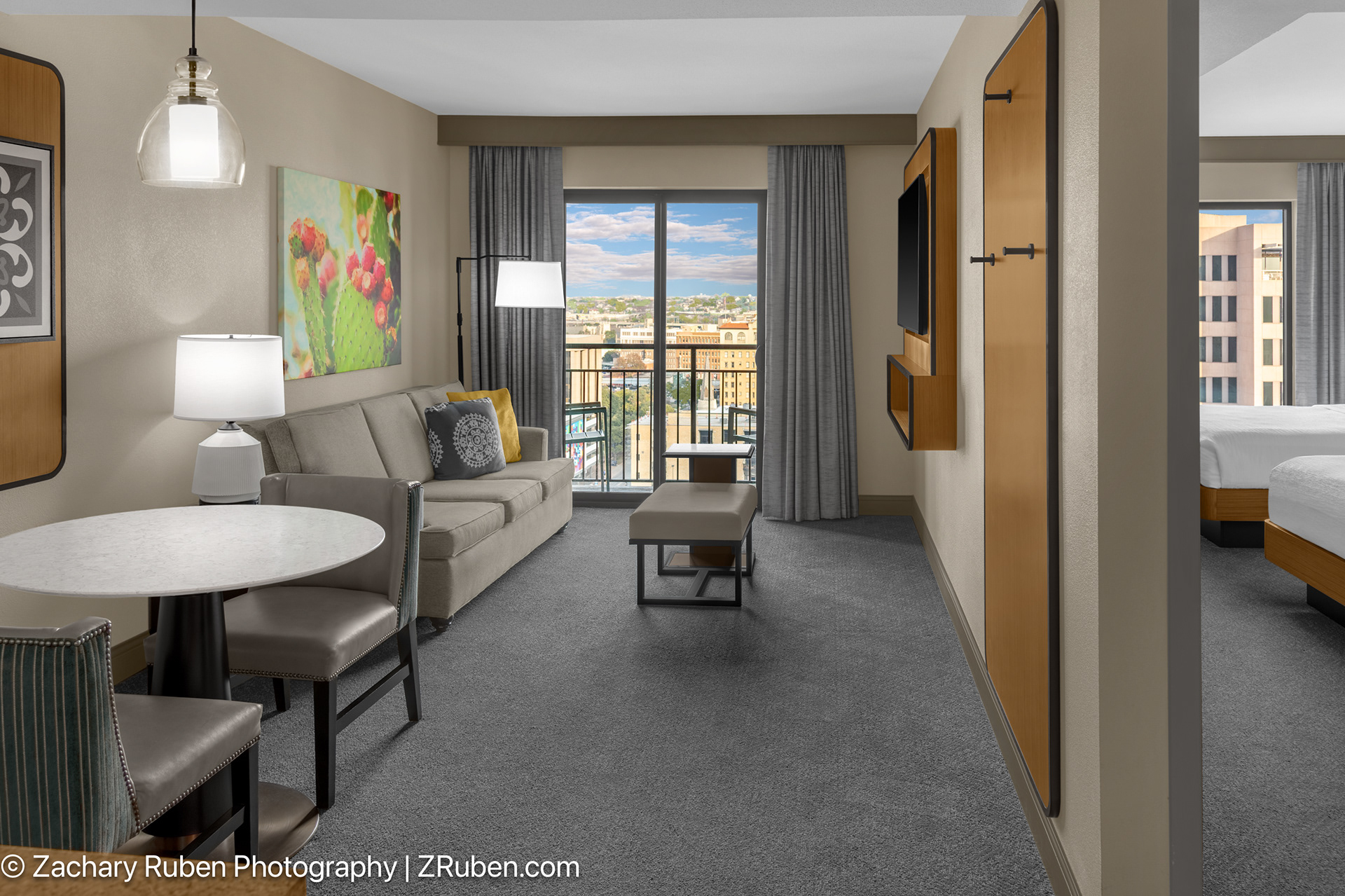 Living Room at Embassy Suites San Antonio Riverwalk Downtown