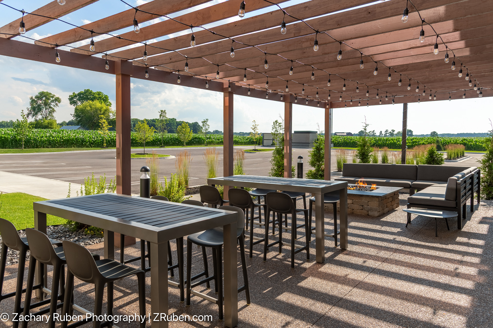 Outdoor Patio at Home2 Suites Frankenmuth