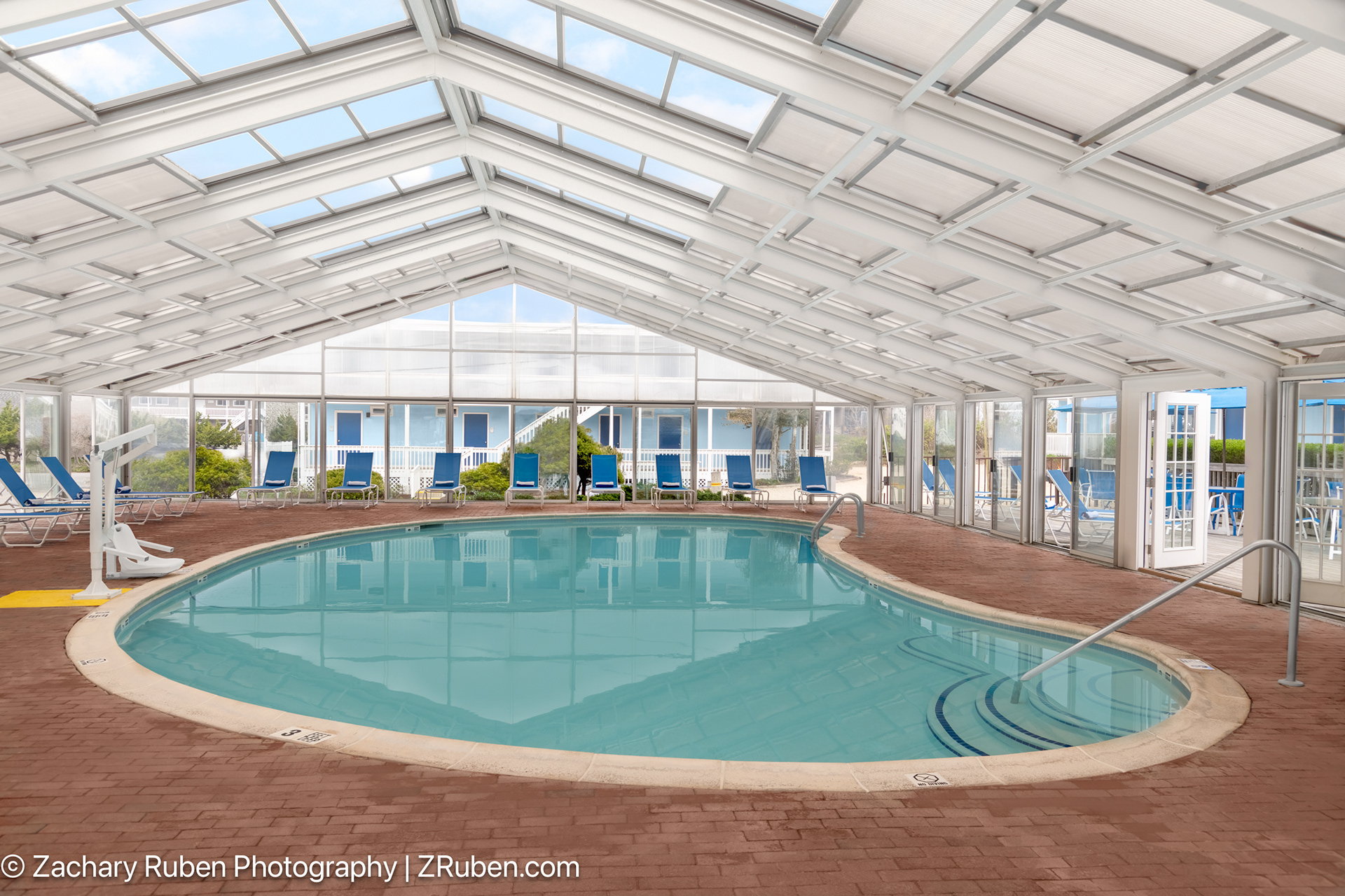 Indoor Pool at Montauk Blue Hotel