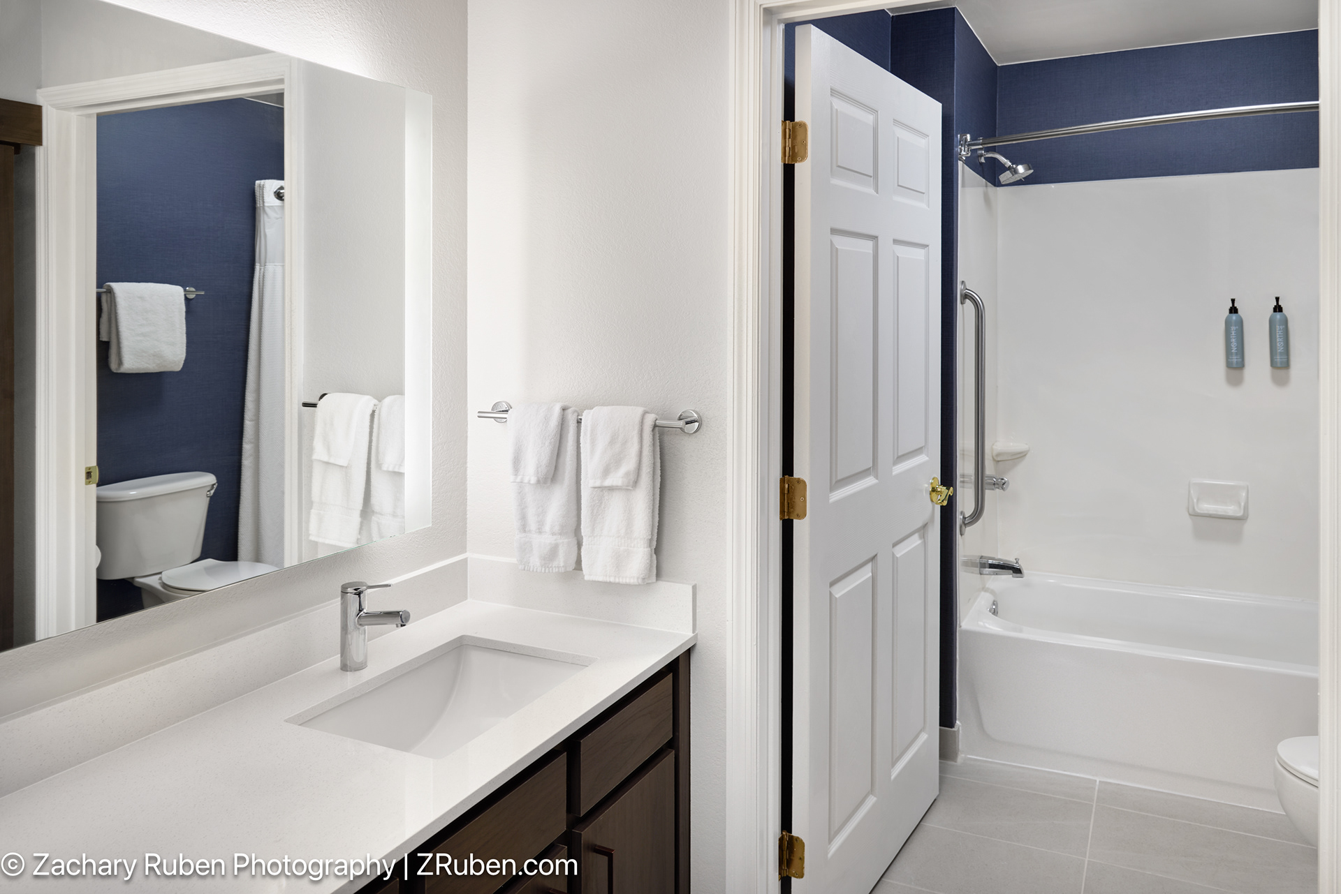 Shower Bathroom at Residence Inn Huntsville
