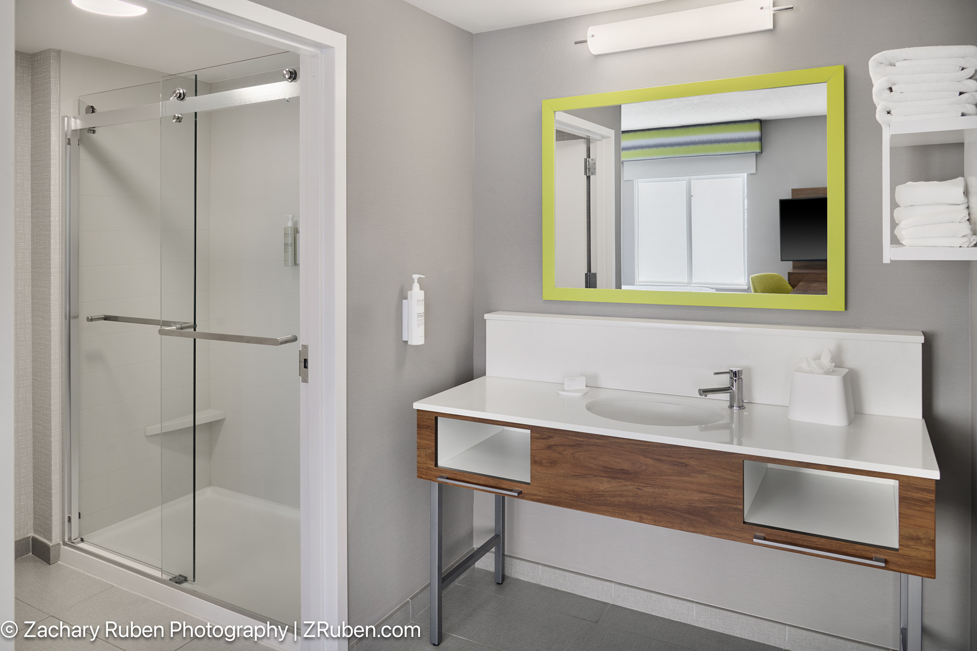 Suite Bathroom at Hampton Inn Parsipanny/North