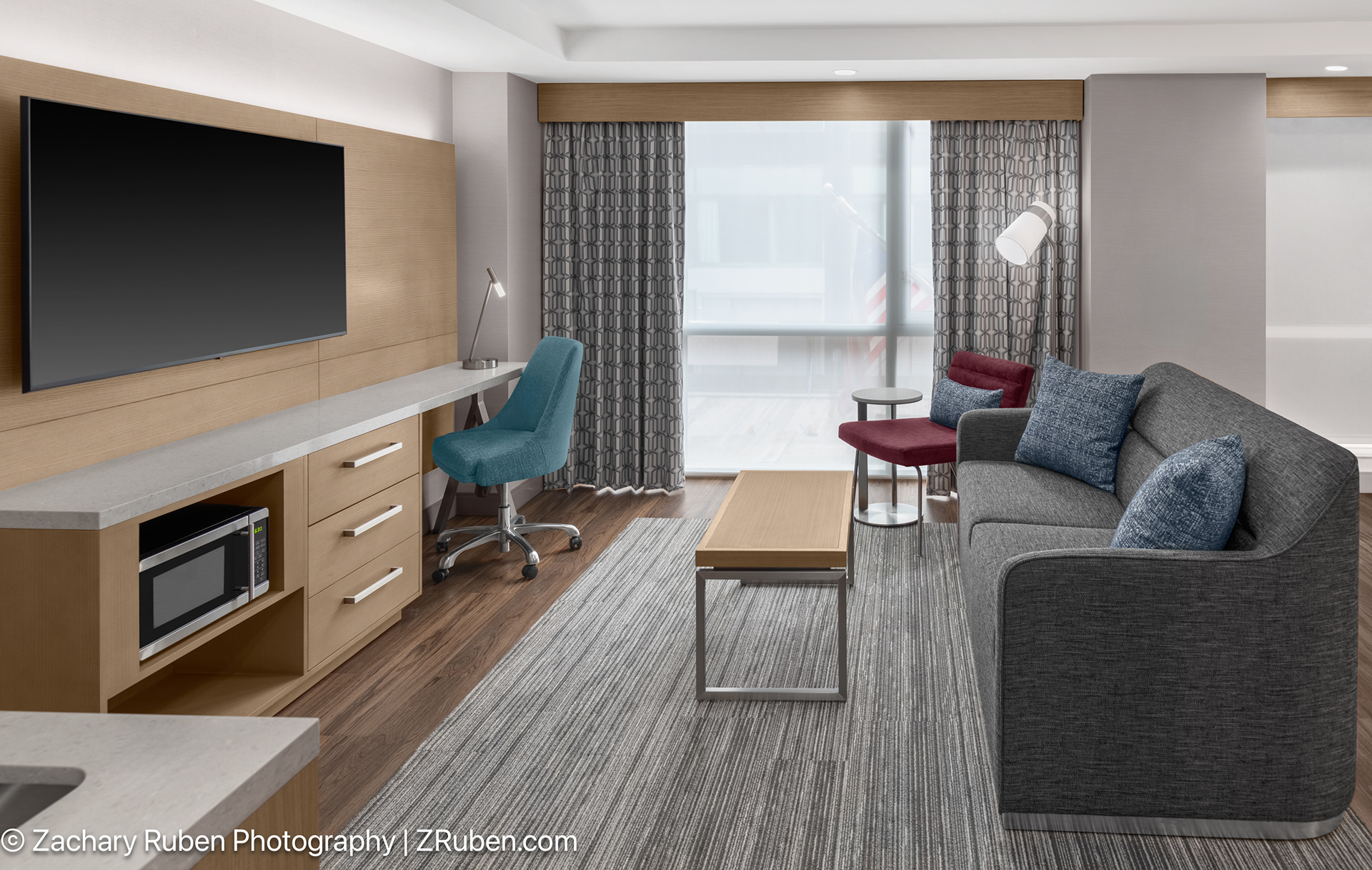 ADA Suite Living Room at Hilton Garden Inn New York - Manhattan-Midtown East