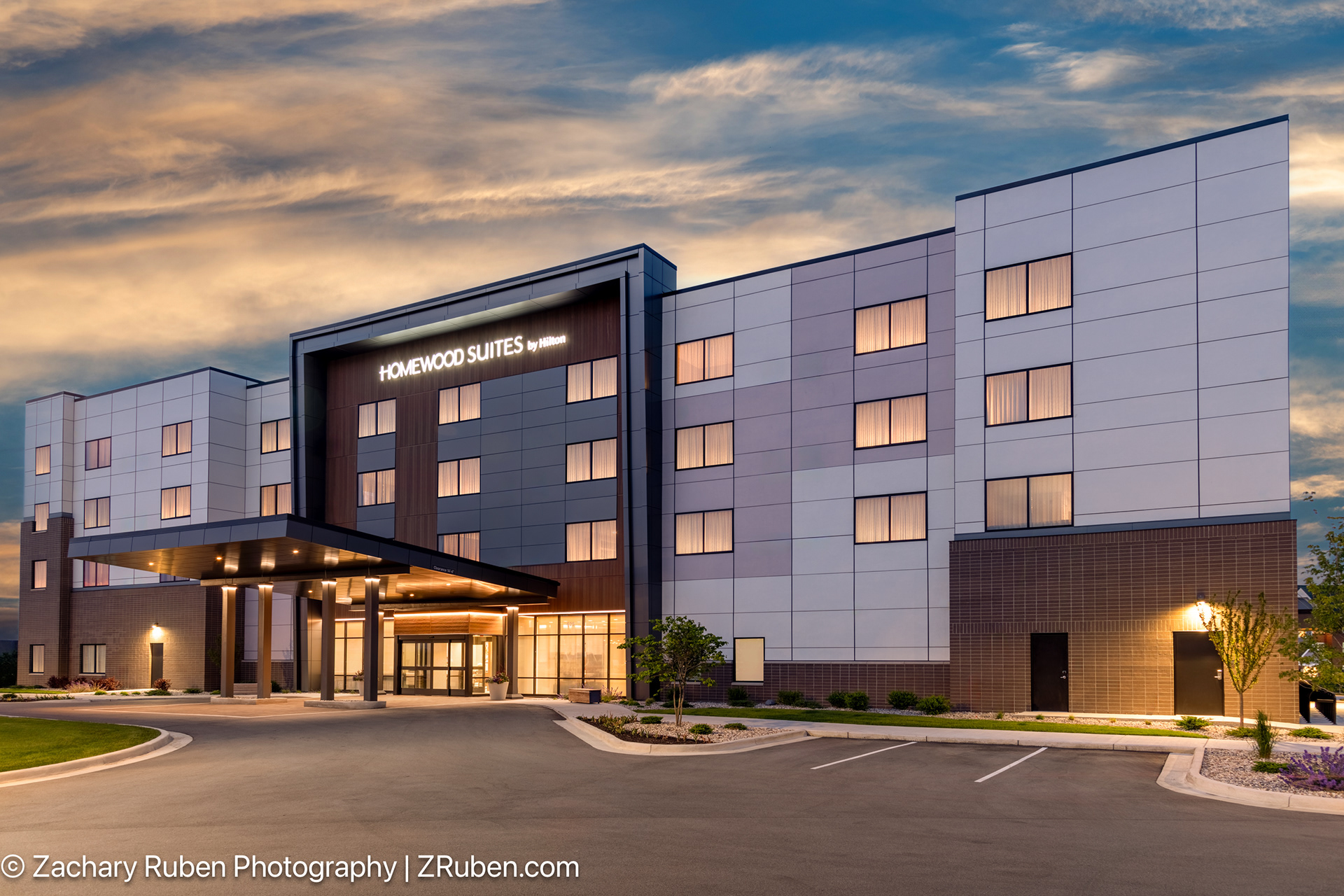 Exterior Dusk at Homewood Suites Holland