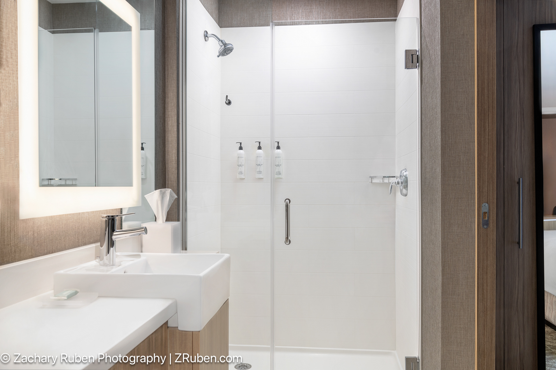 Shower Bathroom at SpringHill Suites Holland