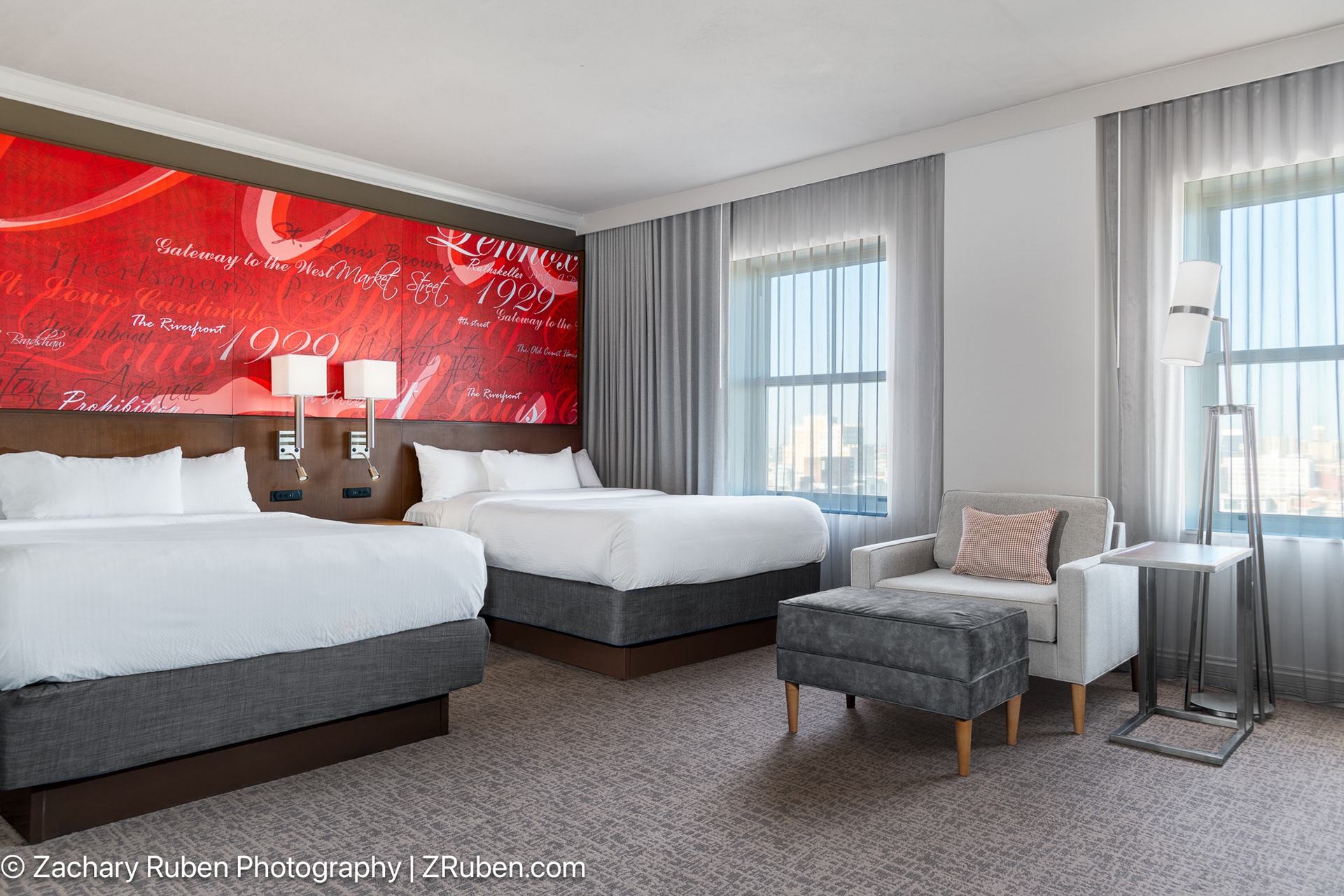 Two Queen Beds at Courtyard St. Louis Downtown