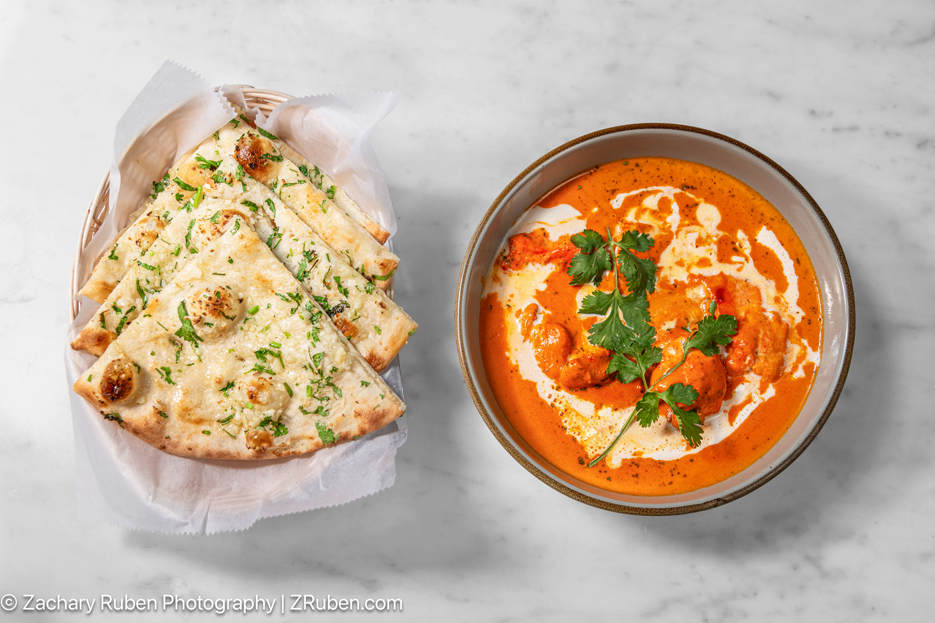 Butter Chicken and Naan at Holiday Inn New York City - Wall Street