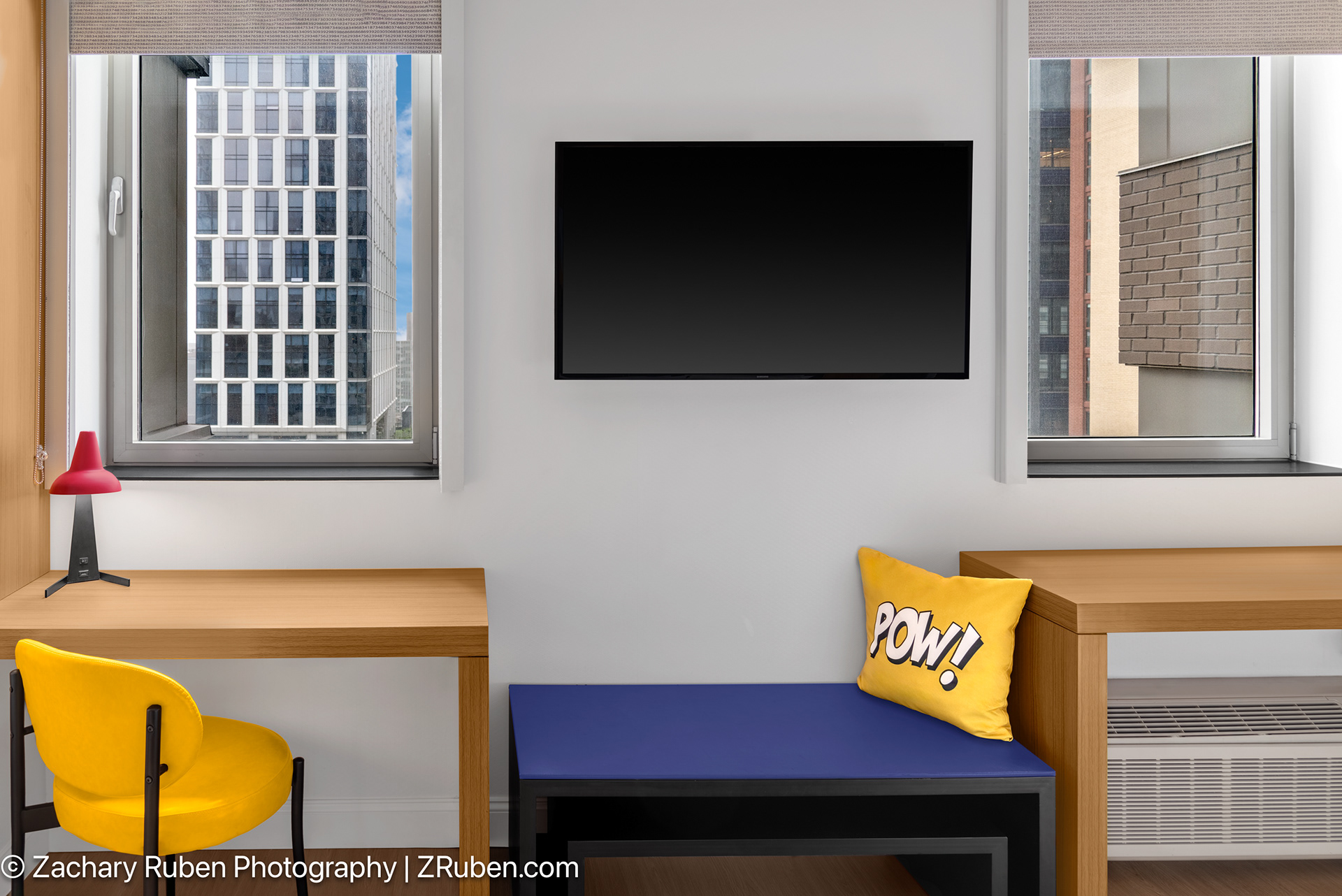 Desk and TV at Aloft New York Brooklyn