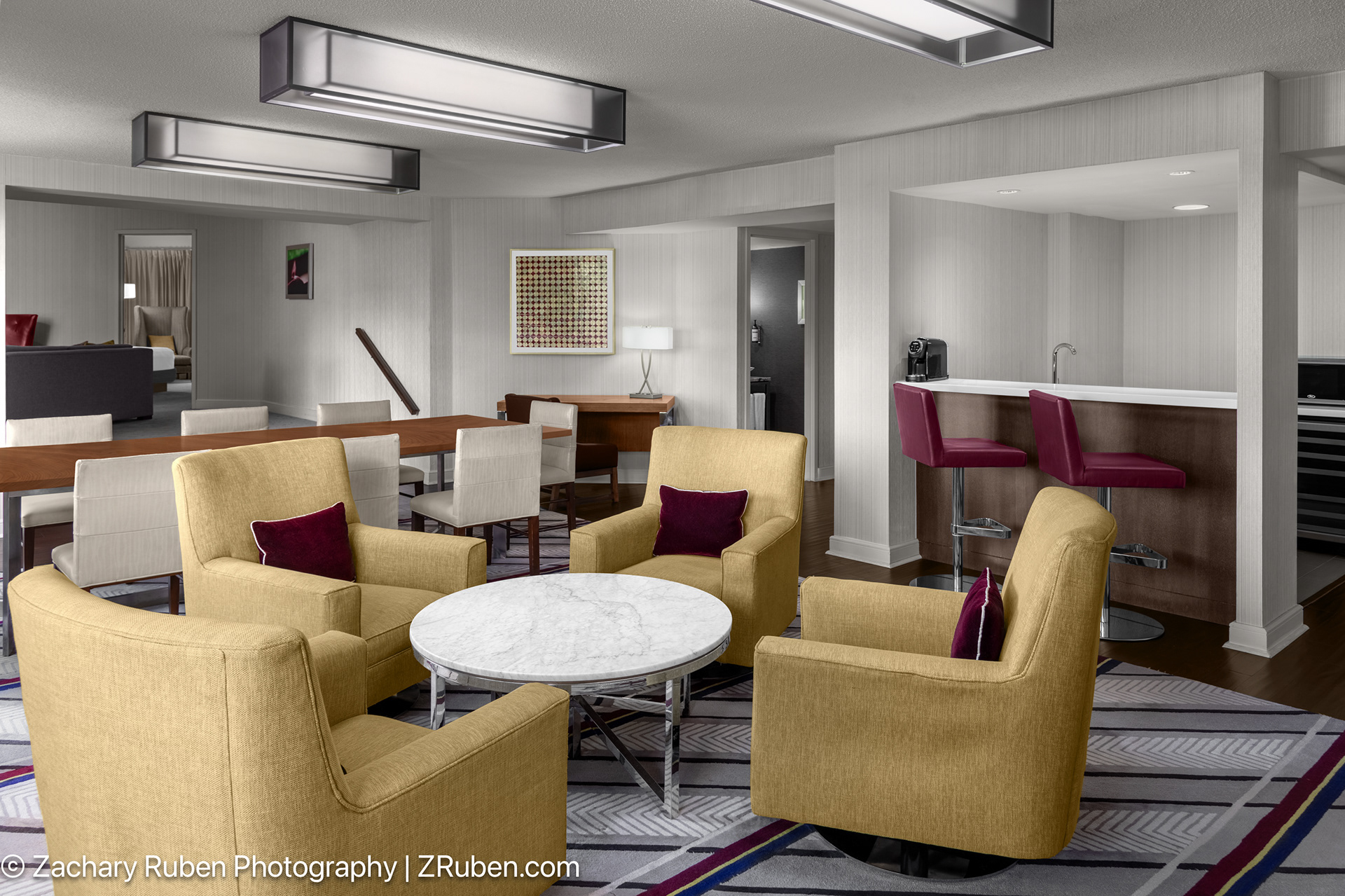 Presidential Suite Seating Area at Hyatt Regency Princeton