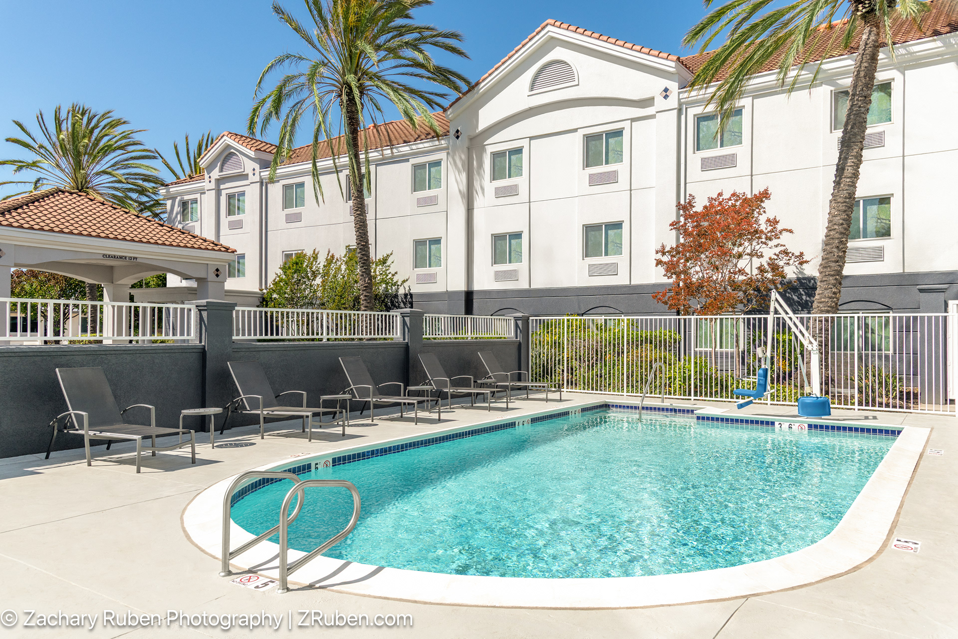 Outdoor Pool at Fairfield Inn & Suites San Francisco San Carlos