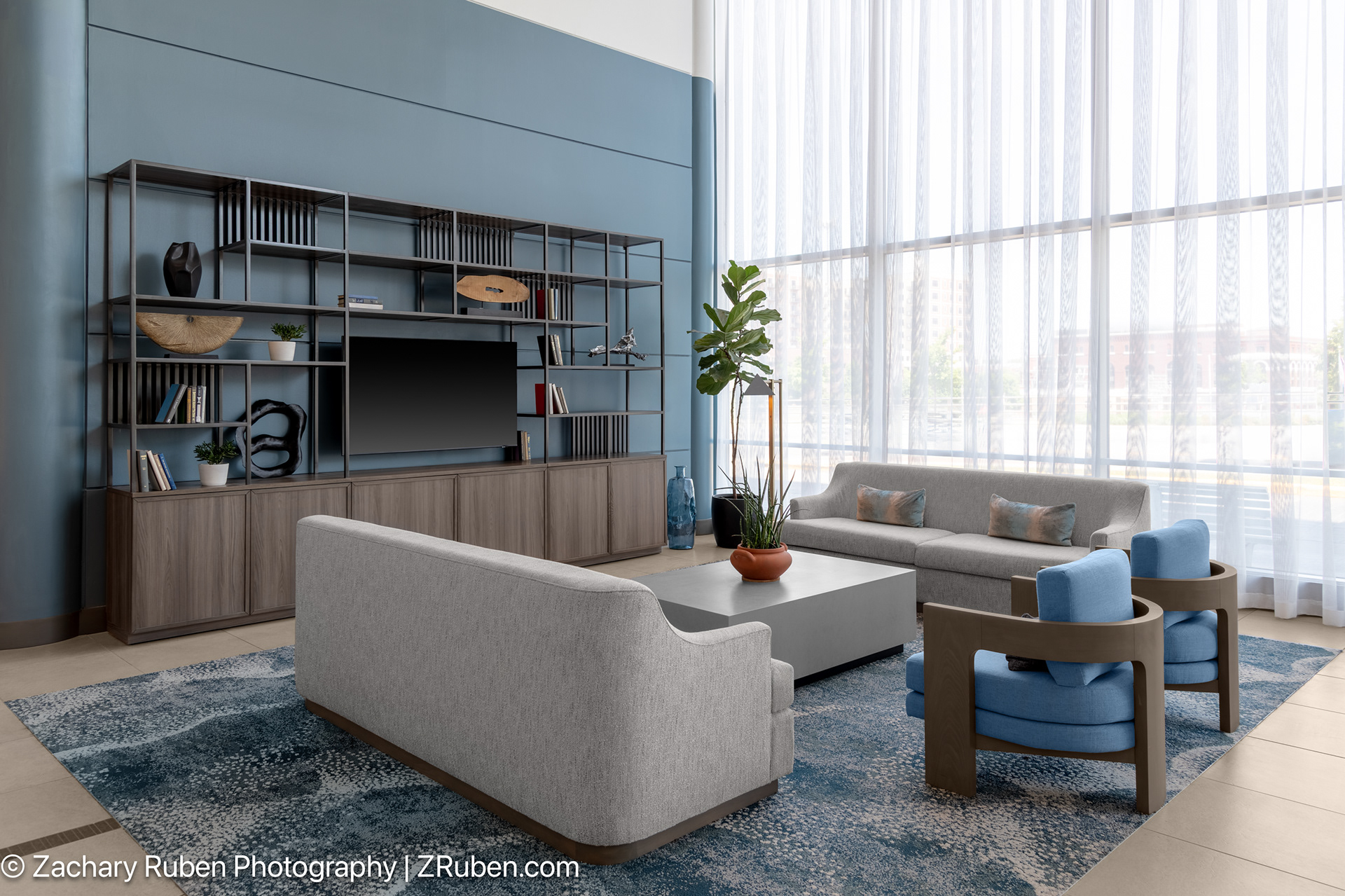 Lobby at Doubletree South Bend