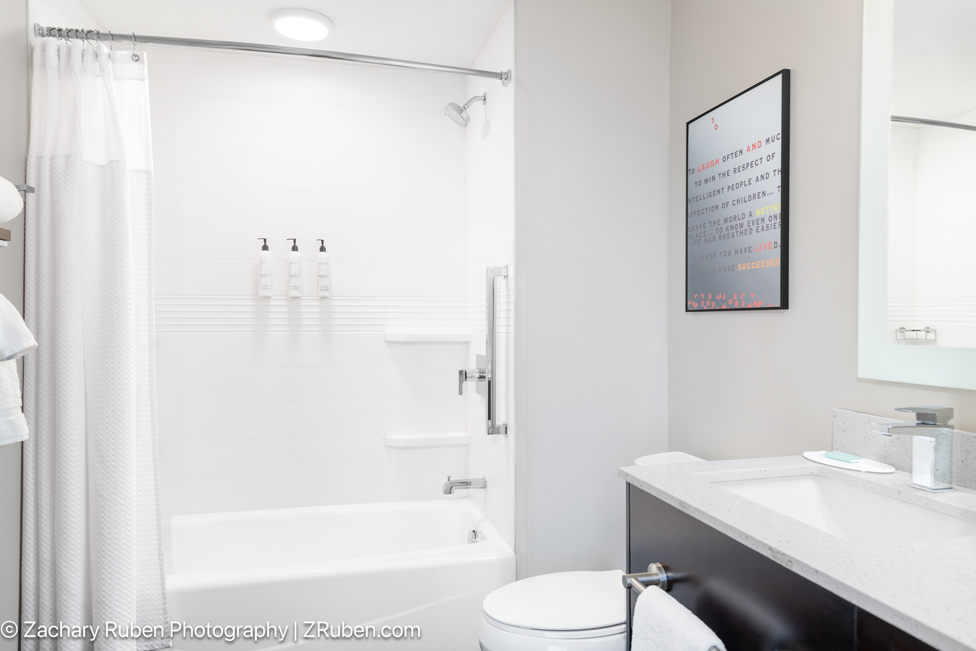 Shower/Tub Combination BathroomTownePlace Suites Detroit Allen Park