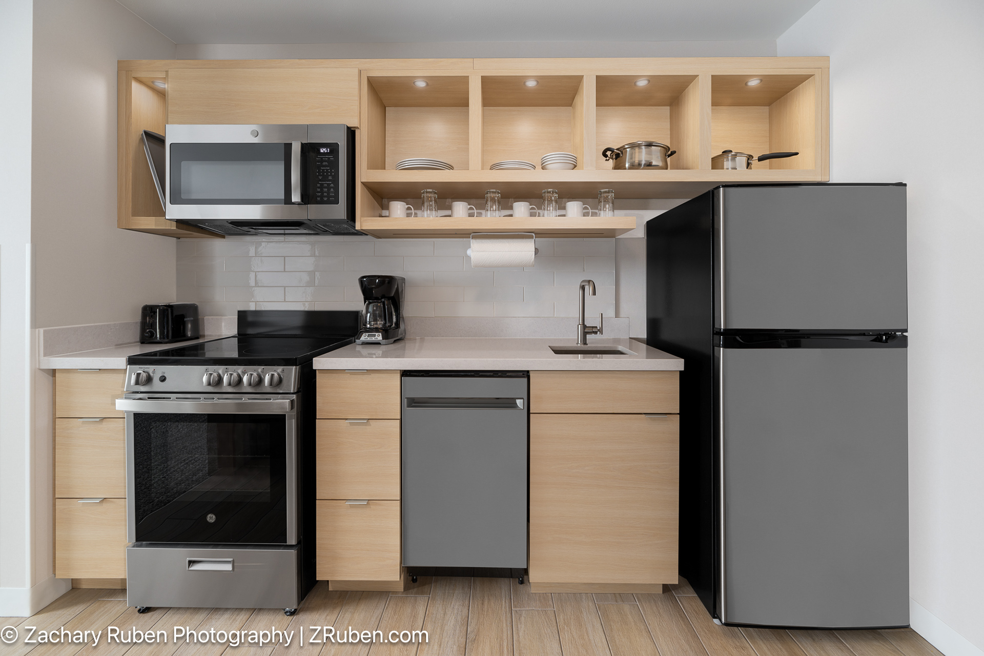 Kitchen at TownePlace Suites Norfolk