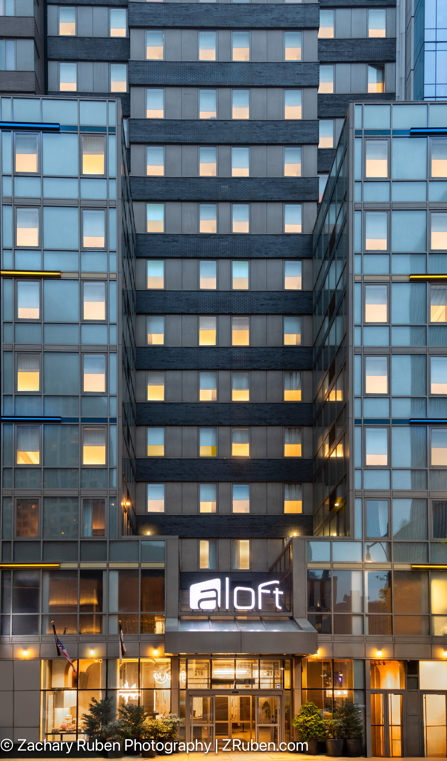 Exterior Dusk at Aloft New York Brooklyn