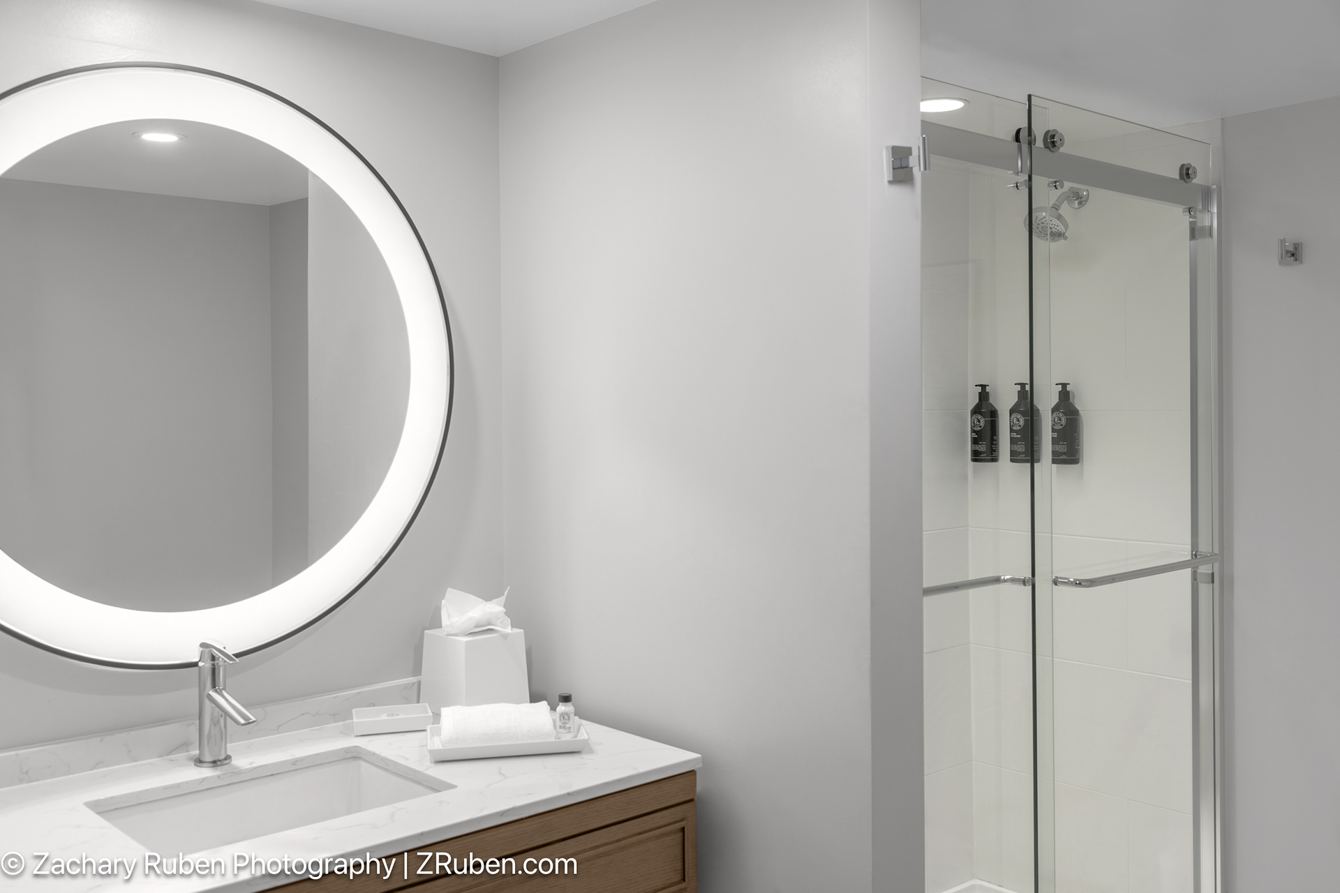 Shower Bathroom at ARC Hotel, Washington DC, Series by Marriott