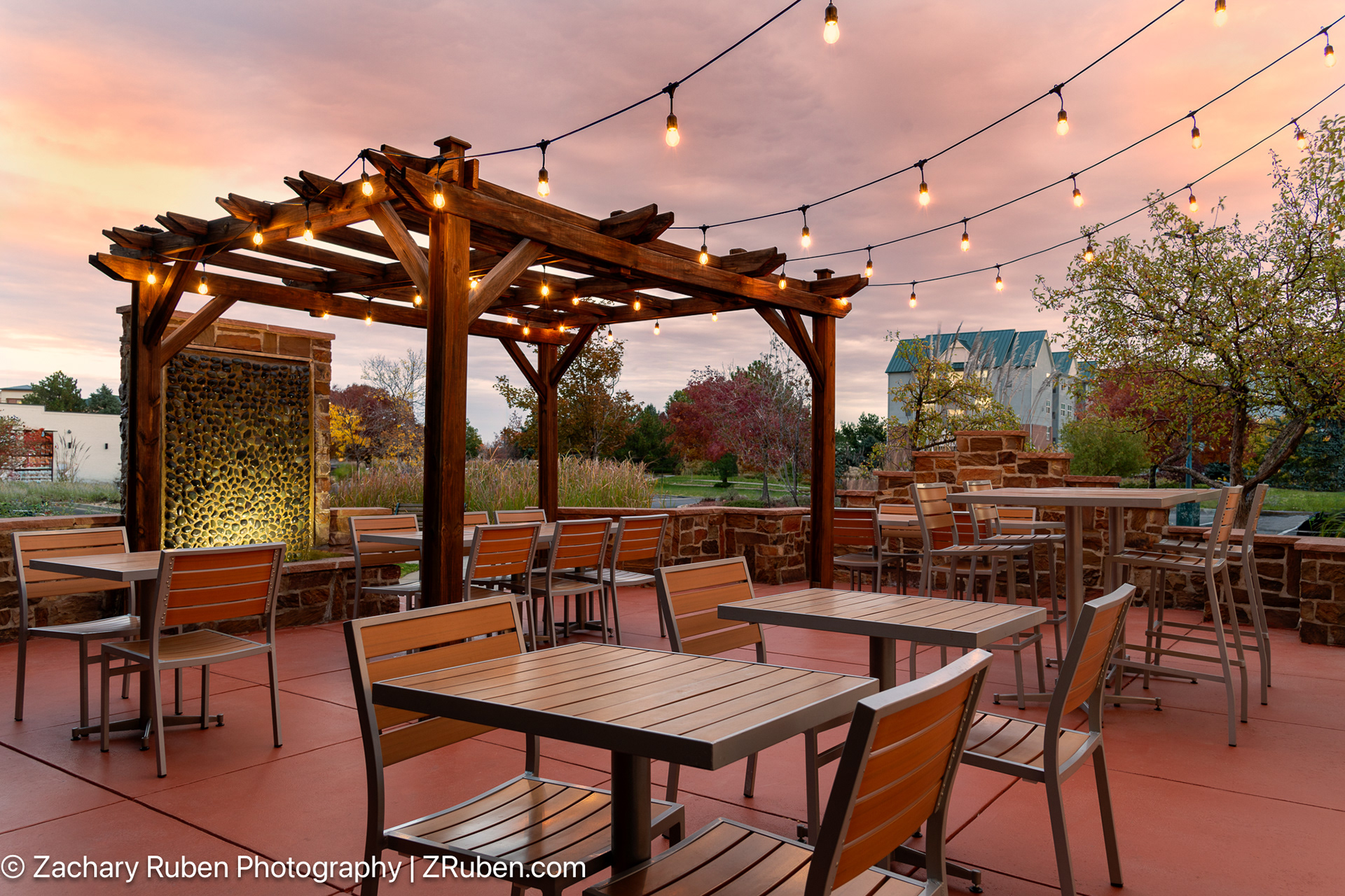 Outdoor Patio at Hilton Garden Inn Denver Airport