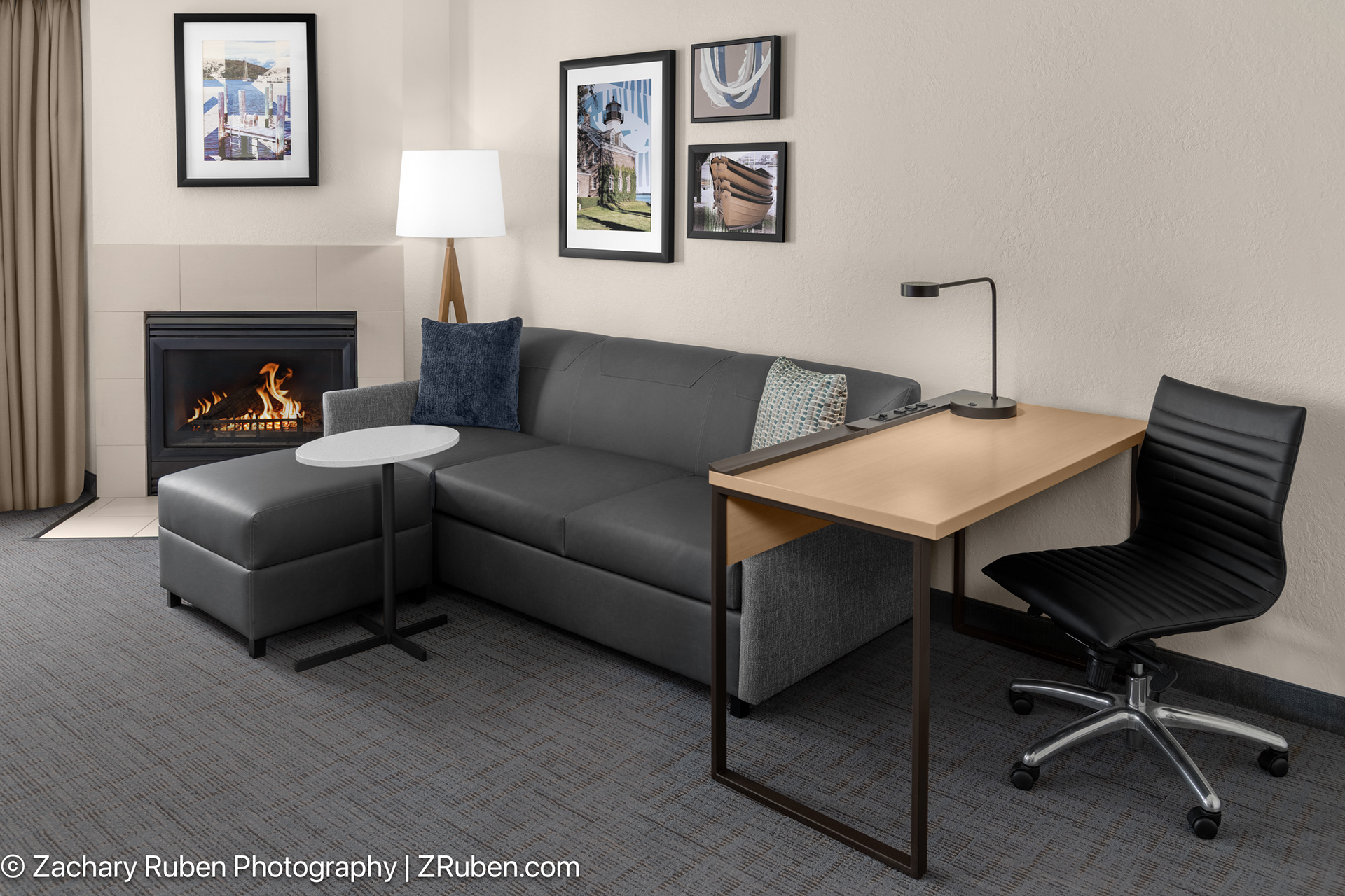 Living Room at Residence Inn Mystic Groton