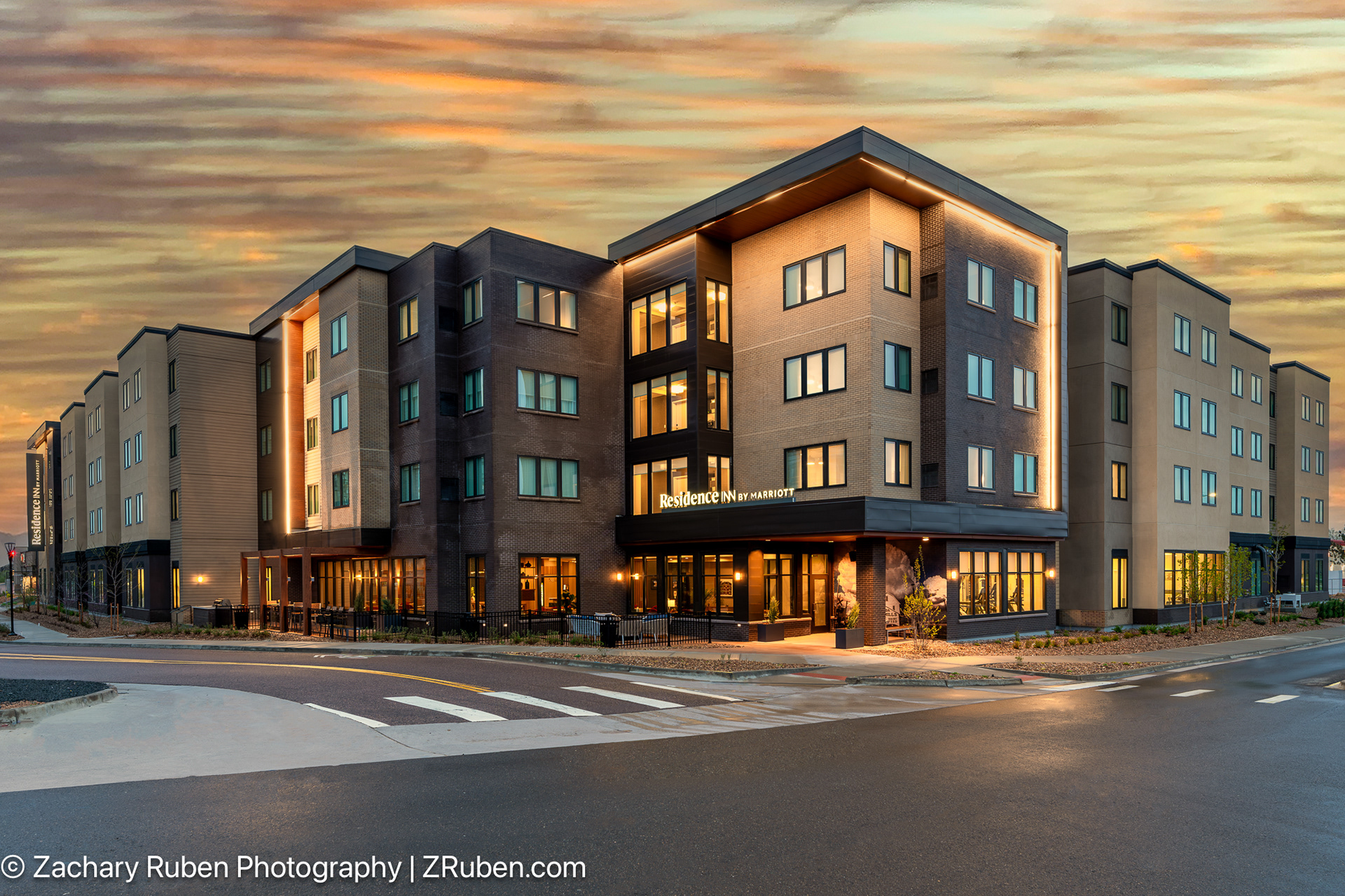 Exterior Sunset at Residence Inn Denver Arvada West