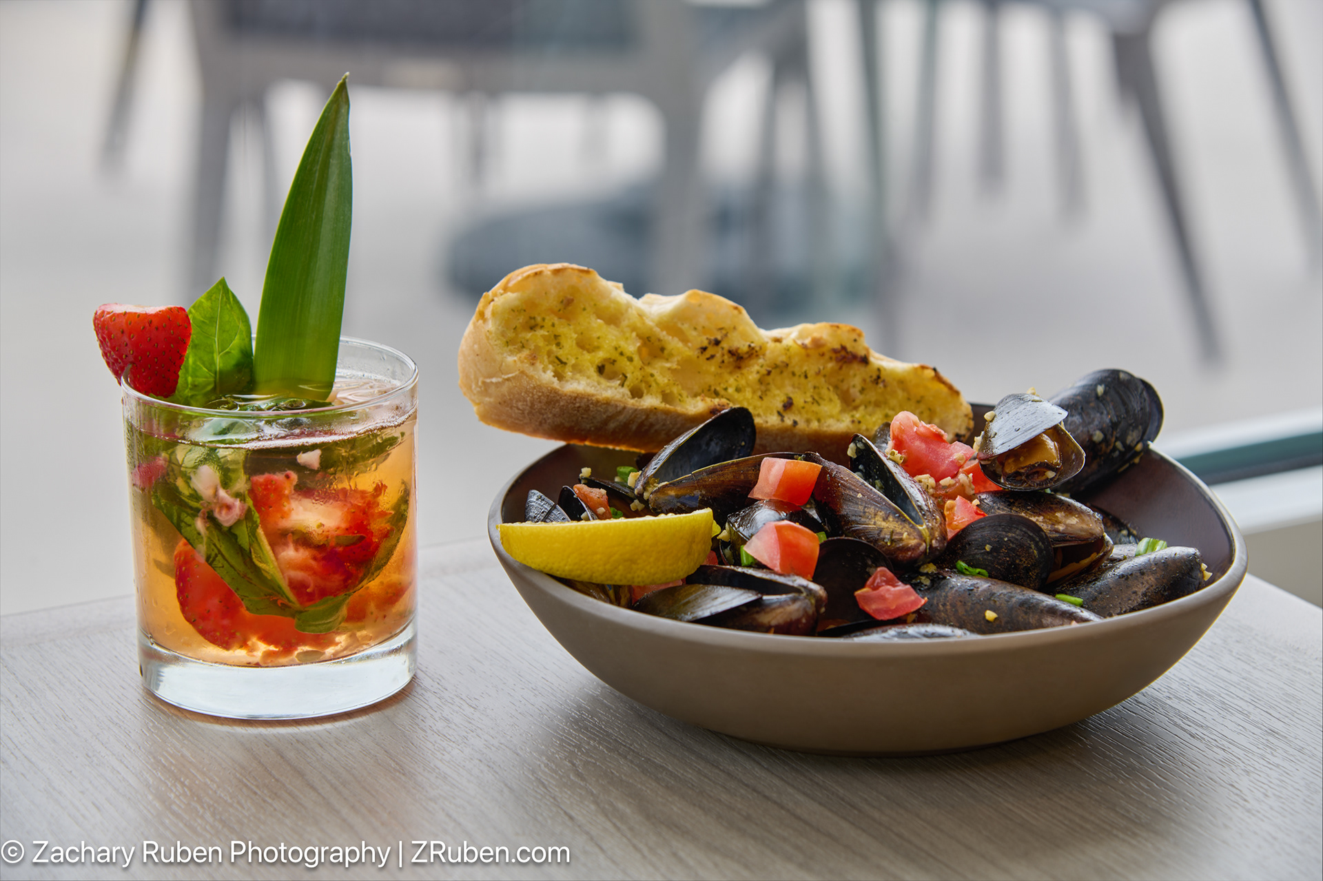 White Wine Garlic Mussels at Courtyard Jacksonville Beach Oceanfront