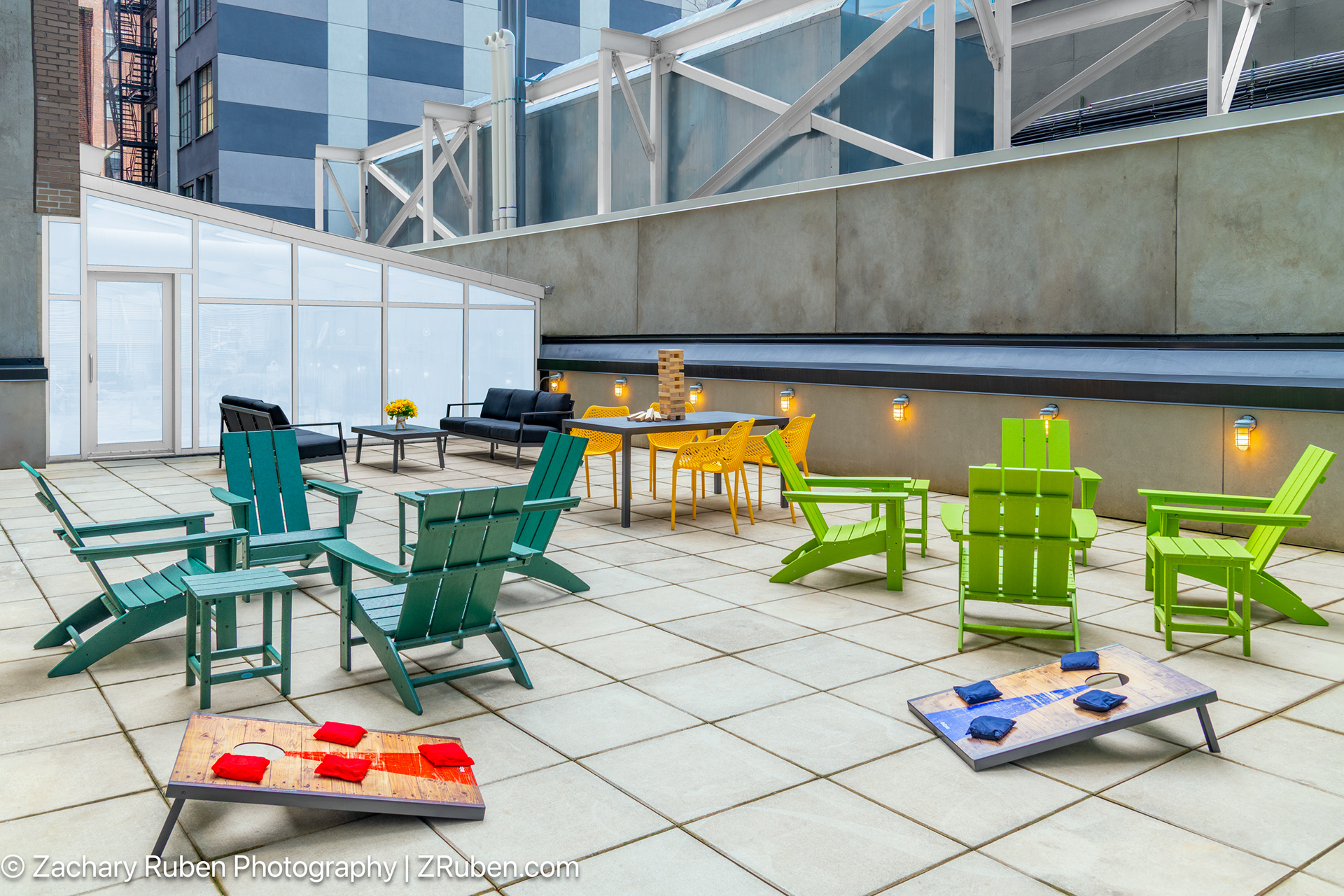 Backyard at Aloft New York Brooklyn