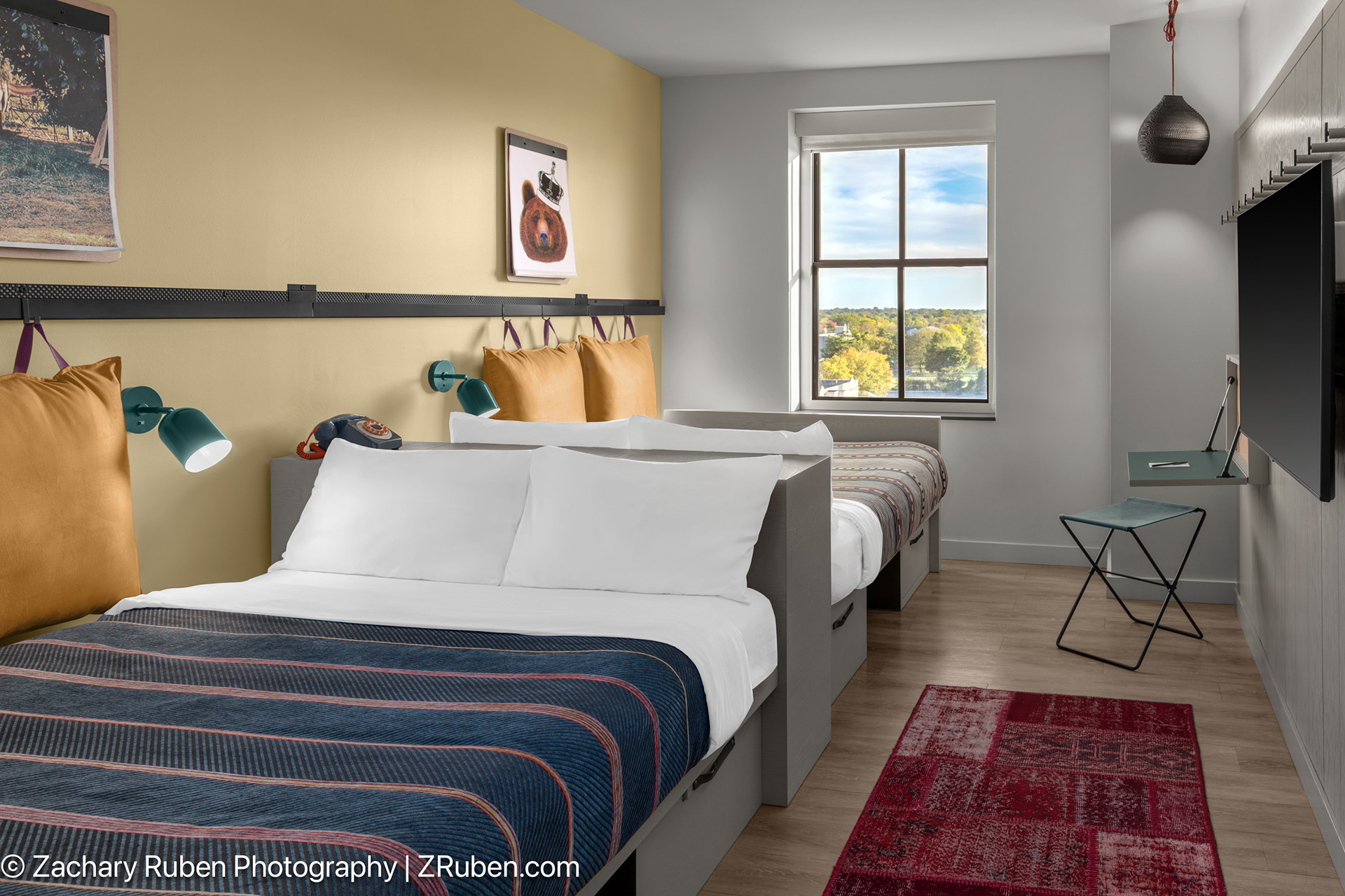 Two Queen Guest Room at Moxy Springfield Downtown