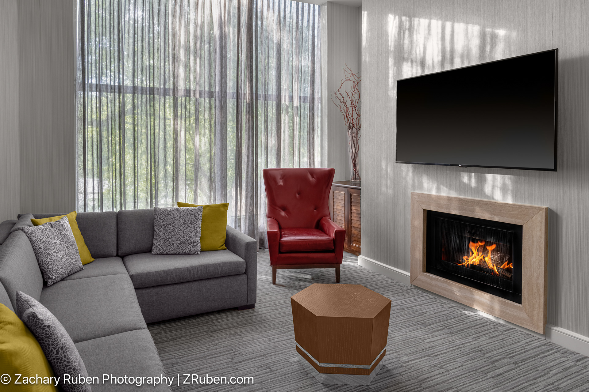 Presidential Suite Living Room at Hyatt Regency Princeton