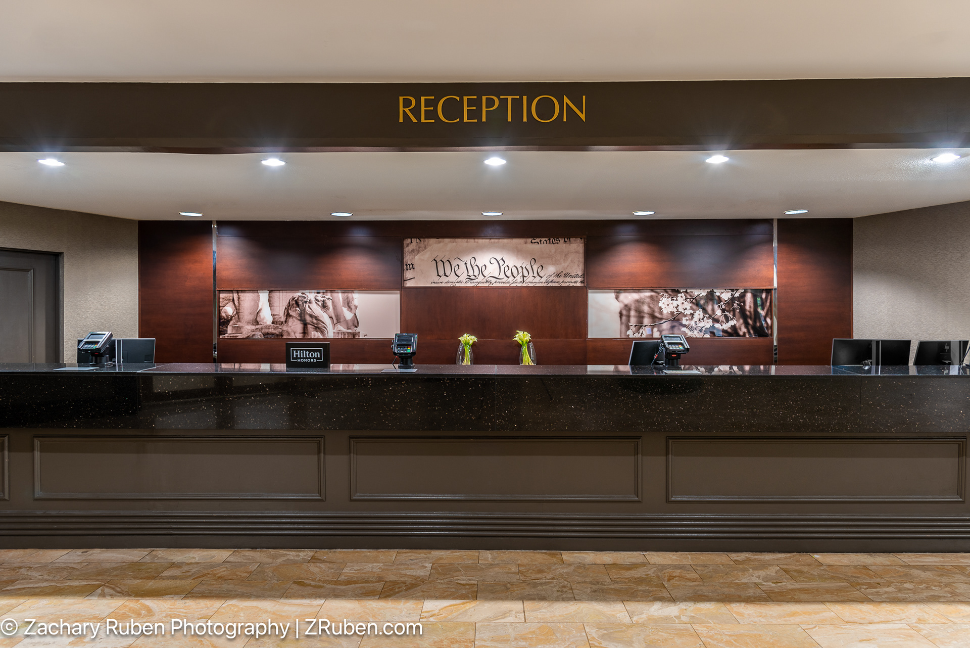 Front Desk at Hilton Alexandria Mark Center