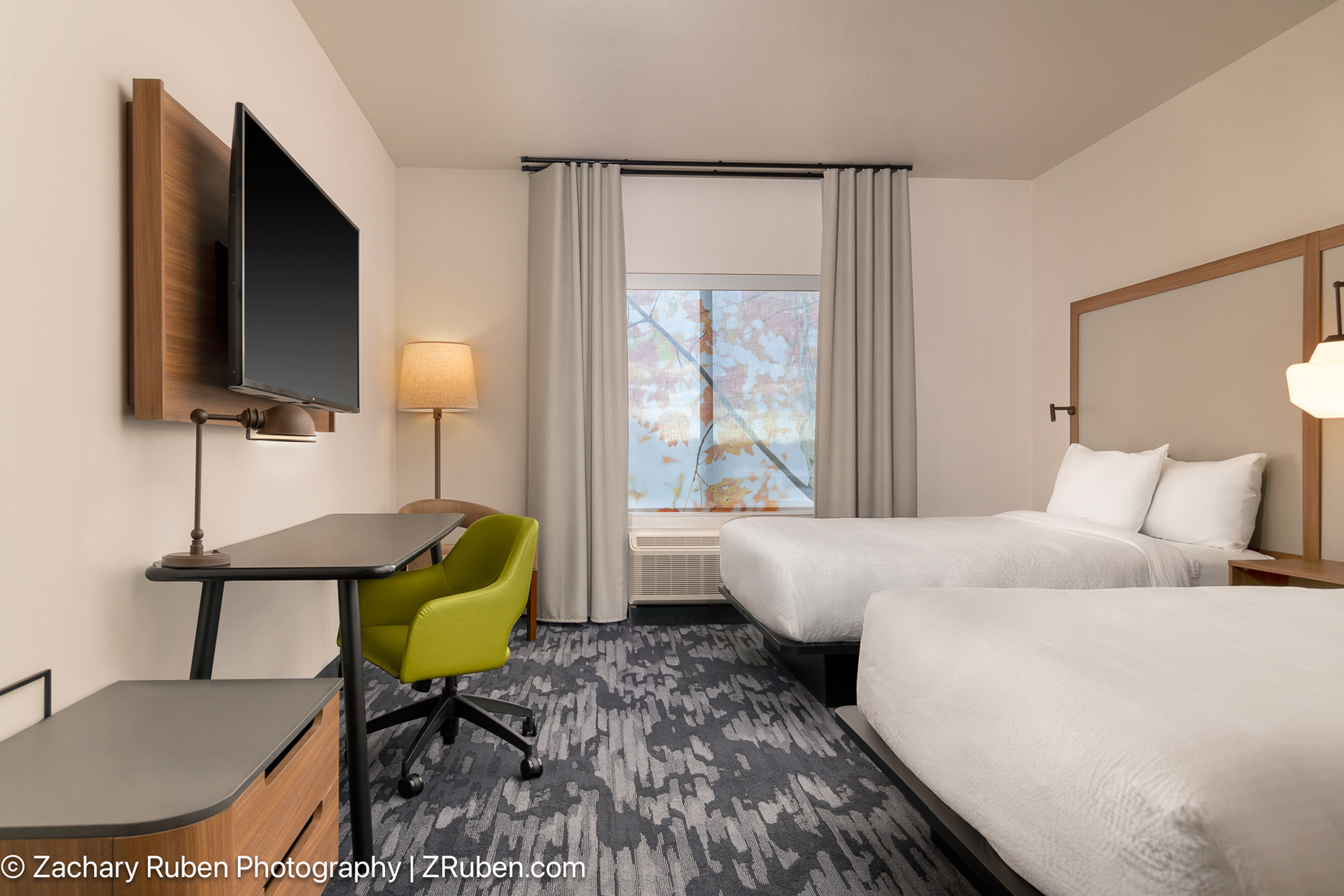 Two Queens Guest Room at the Fairfield Inn & Suites Kansas City at the Legends