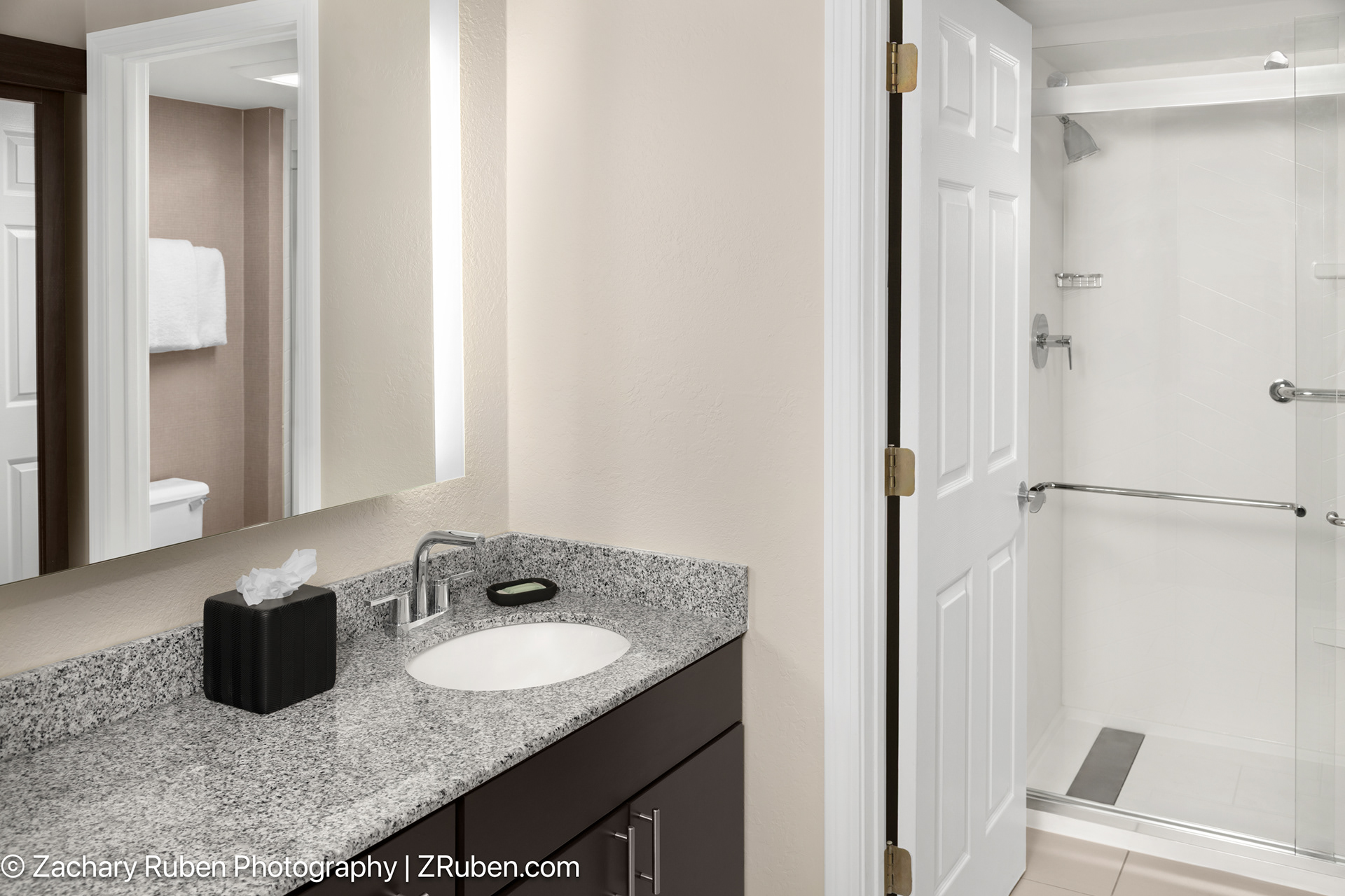 Shower Bathroom at Residence Inn Mystic Groton