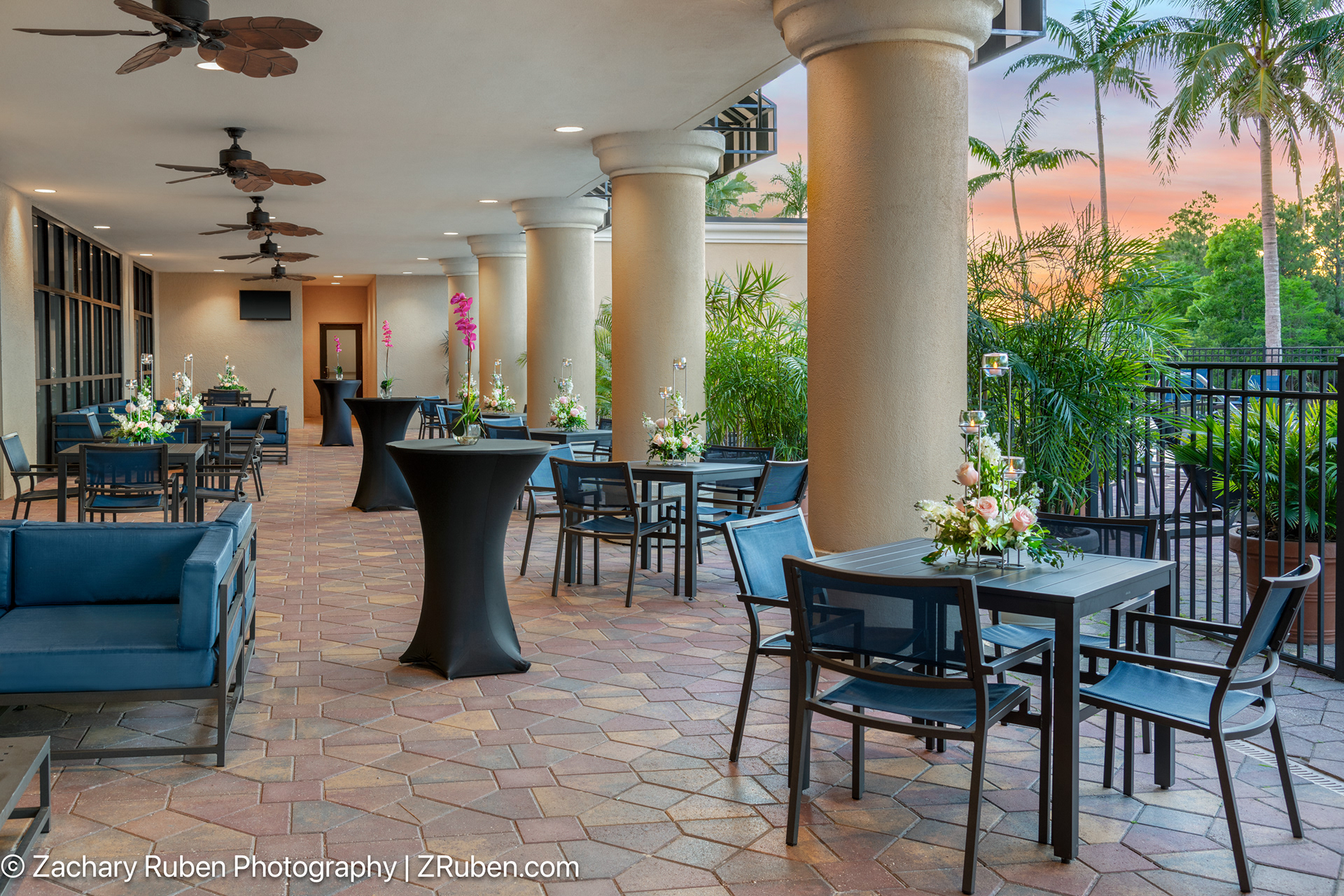 Social Patio at Embassy Suites Ft. Myers Estero