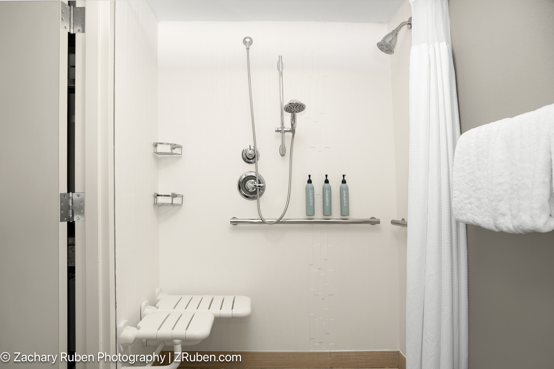 ADA Roll-In Shower at Courtyard Lafayette Airport