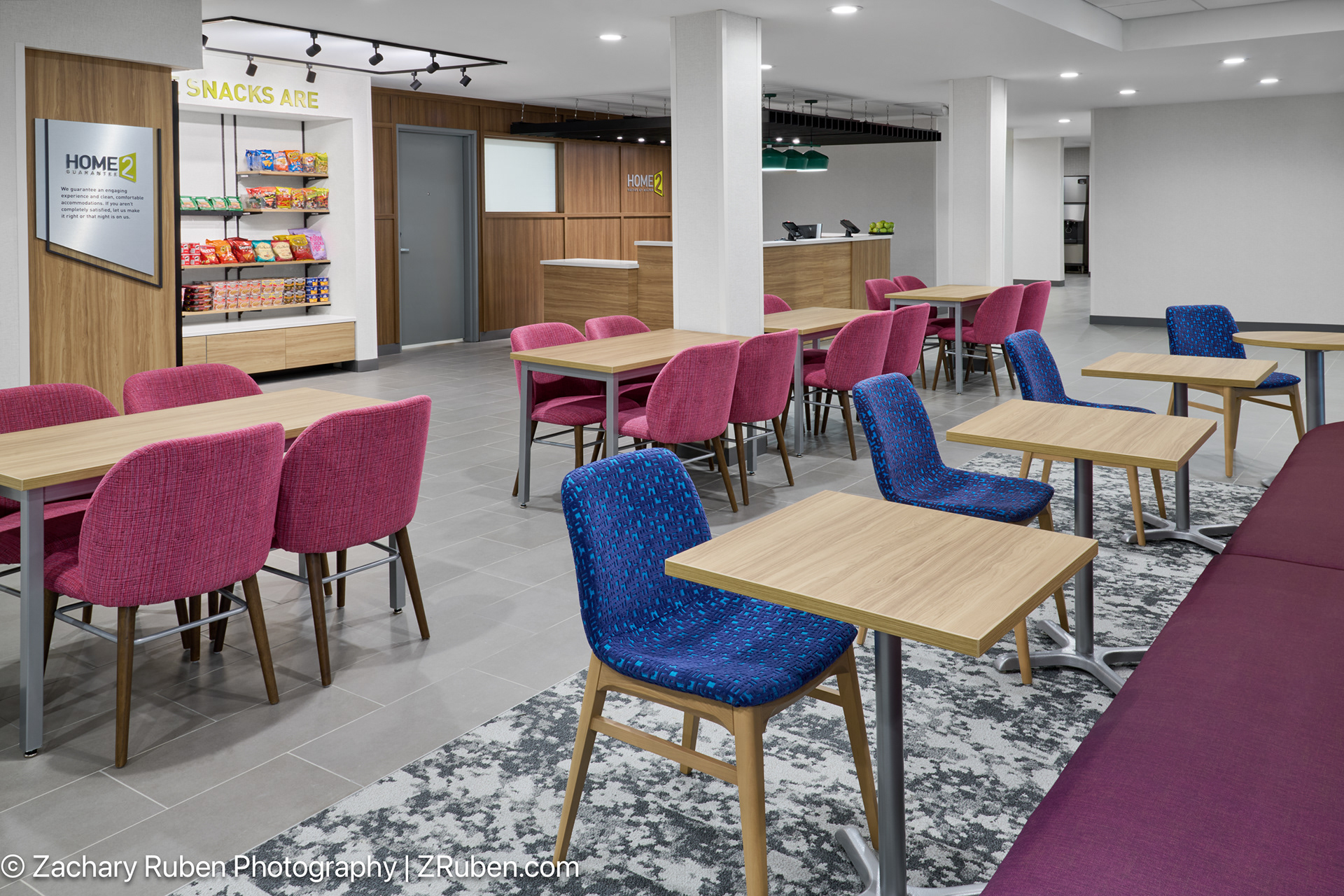 Breakfast Seating Area at Home2 Suites Frankenmuth