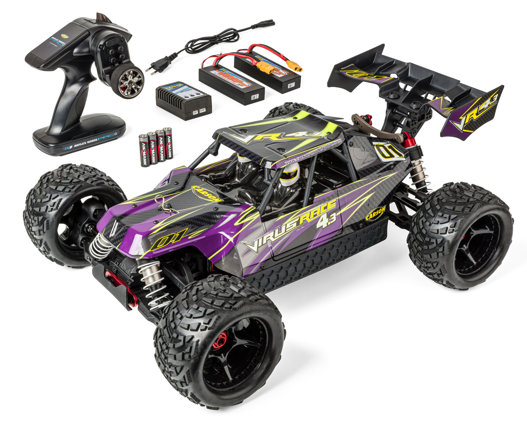 CARSON RC-Fahrzeug: 1:8 Virus Race 4.3 4S