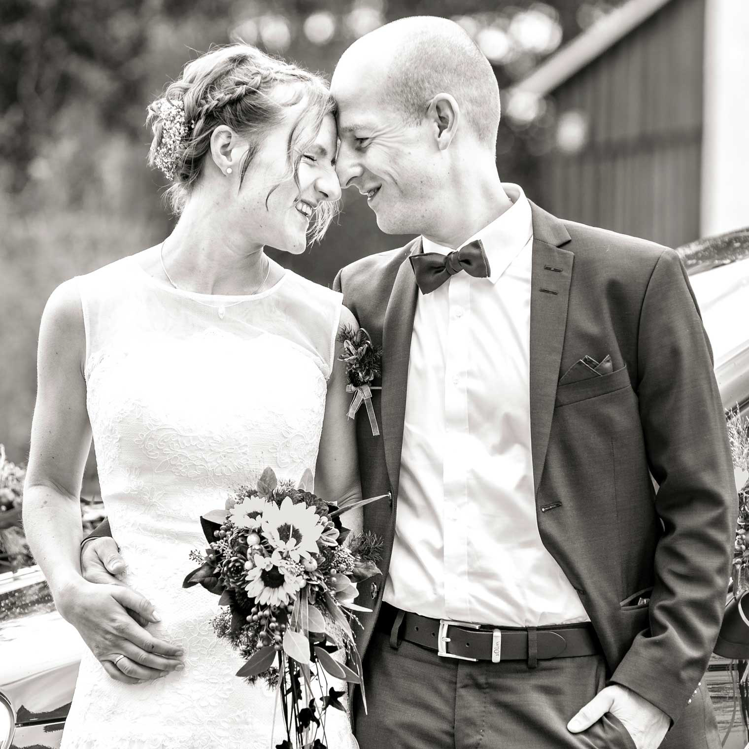 Hochzeitspaar am Henkersteg, in Nürnberg